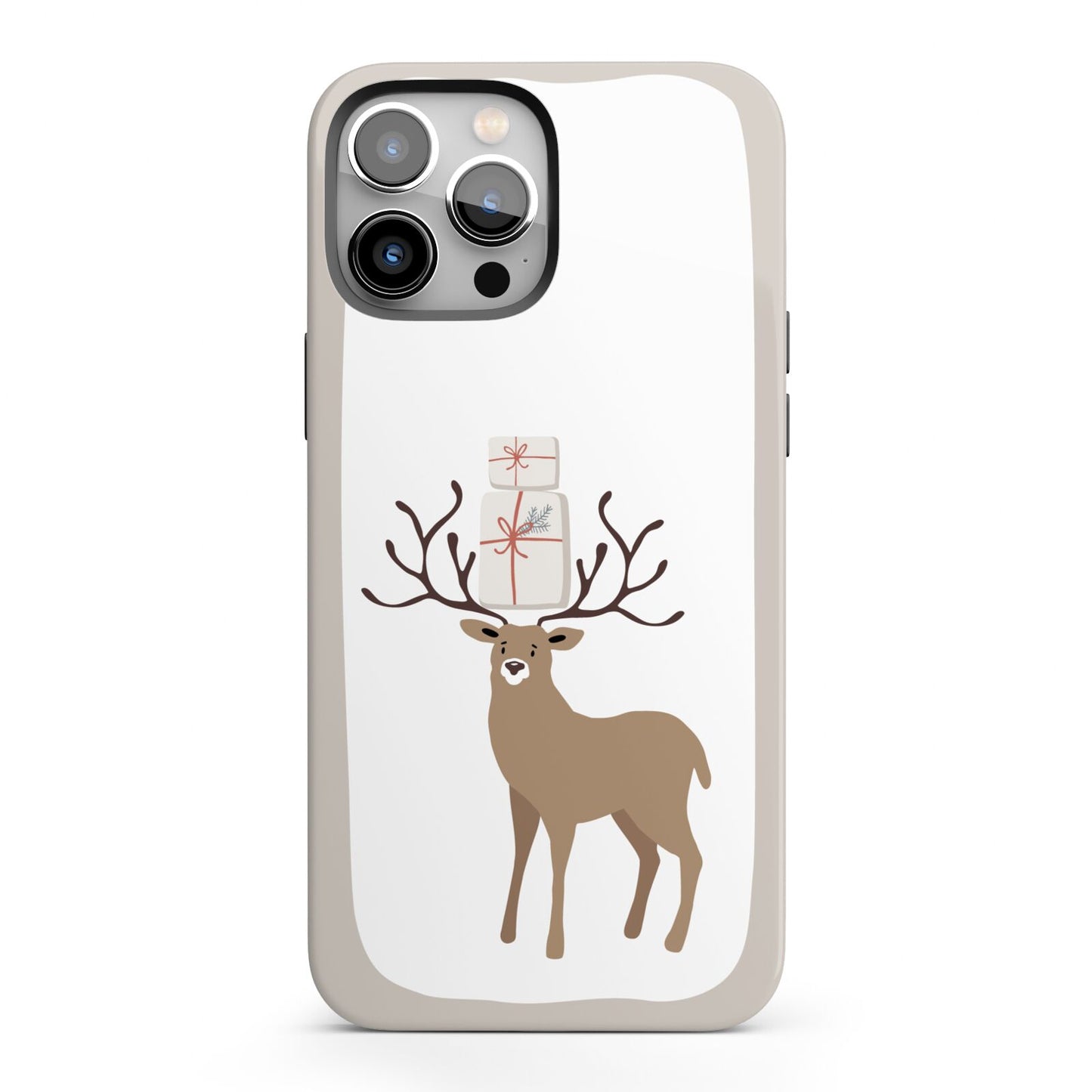 Reindeer Presents iPhone 13 Pro Max Full Wrap 3D Tough Case