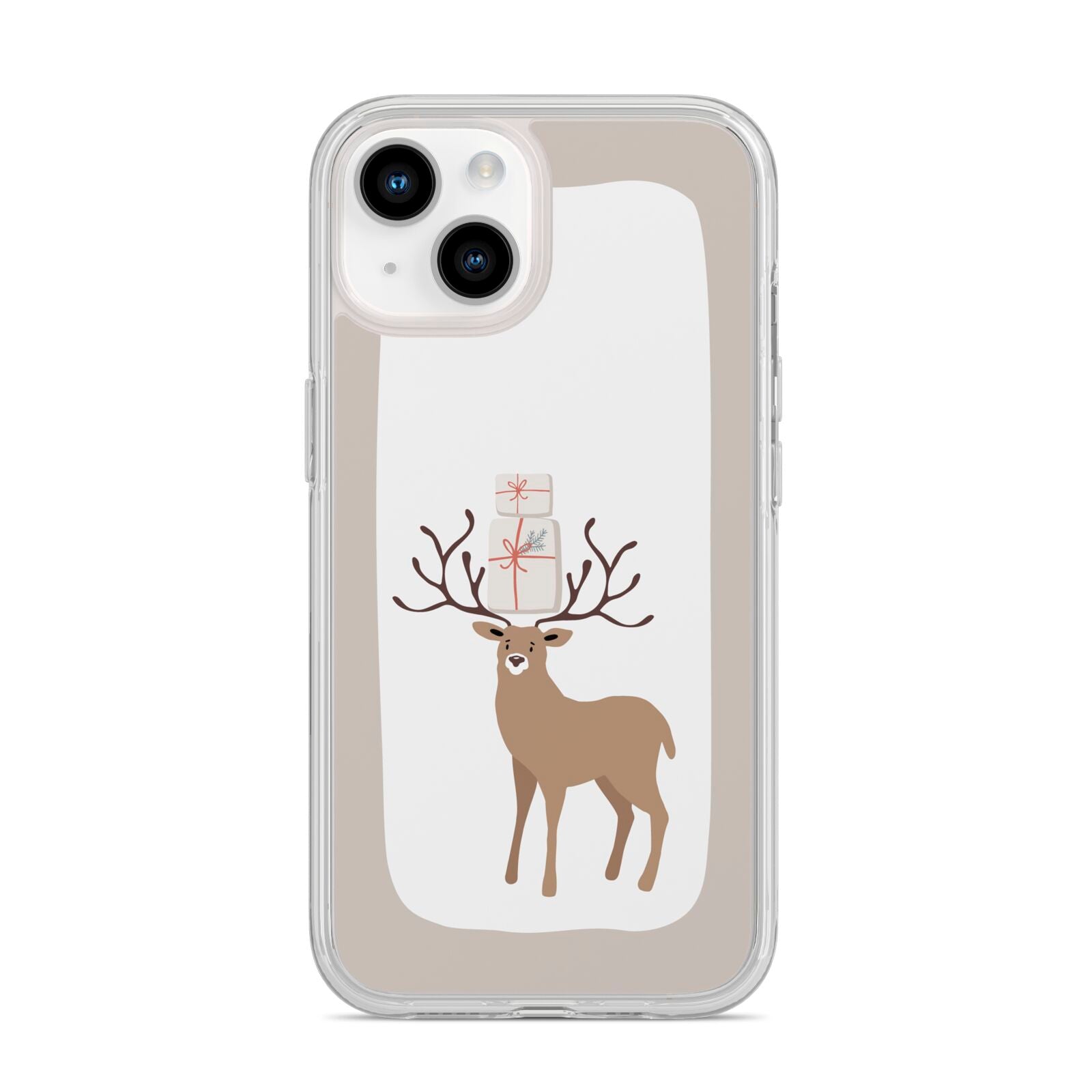 Reindeer Presents iPhone 14 Clear Tough Case Starlight