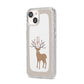 Reindeer Presents iPhone 14 Glitter Tough Case Starlight Angled Image