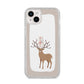 Reindeer Presents iPhone 14 Plus Glitter Tough Case Starlight