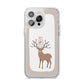 Reindeer Presents iPhone 14 Pro Max Clear Tough Case Silver