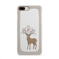 Reindeer Presents iPhone 8 Plus 3D Snap Case on Gold Phone