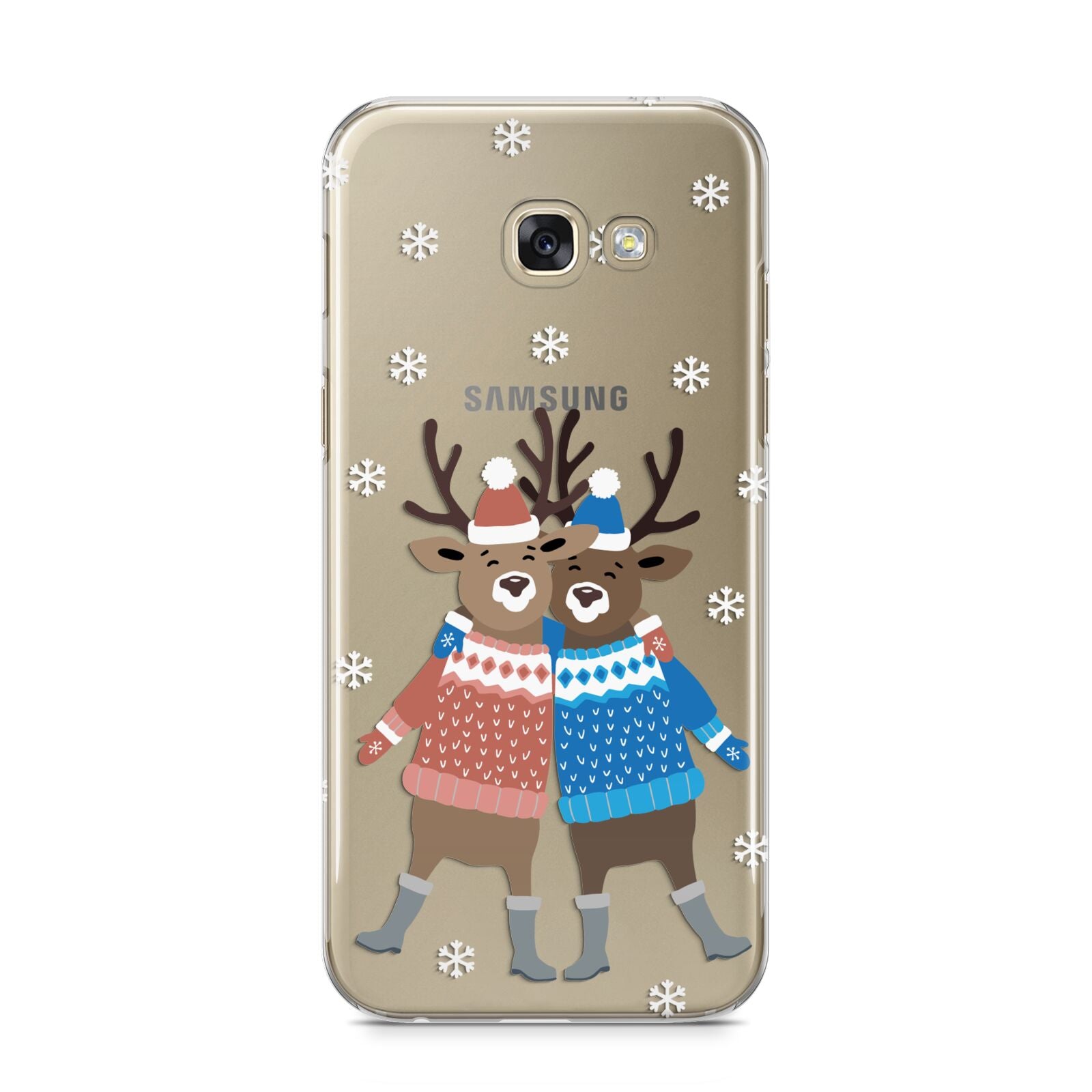 Reindeer Samsung Galaxy A5 2017 Case on gold phone