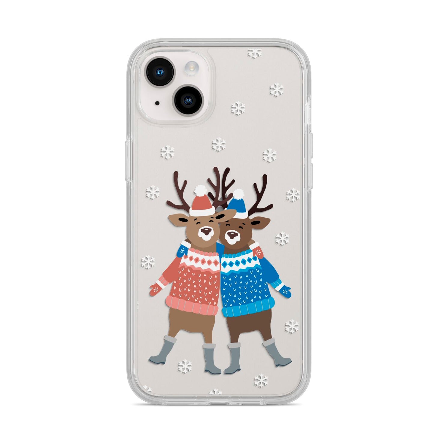 Reindeer iPhone 14 Plus Clear Tough Case Starlight