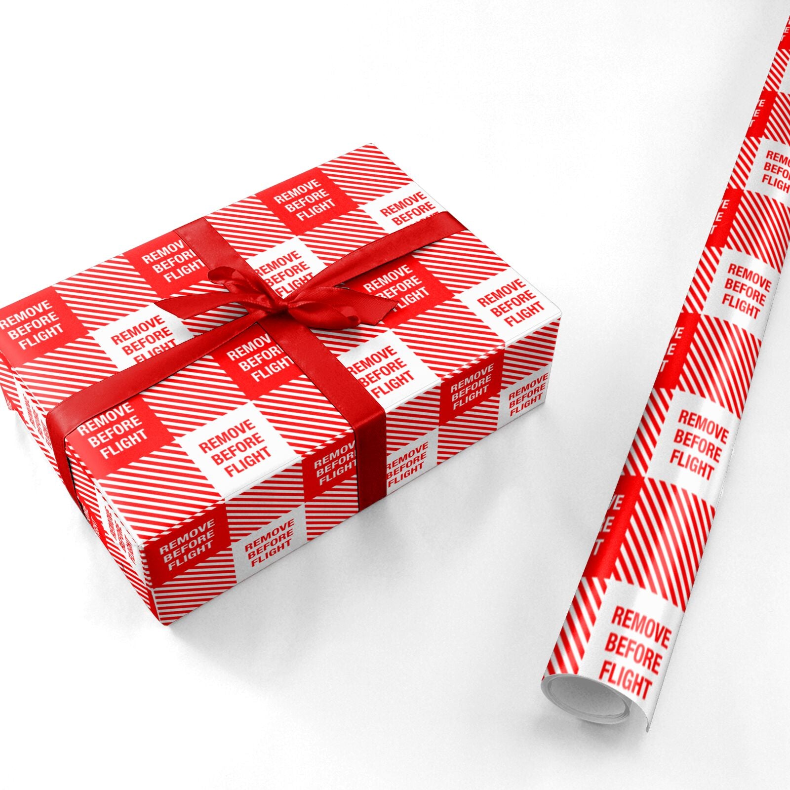 Remove Before Flight Personalised Wrapping Paper