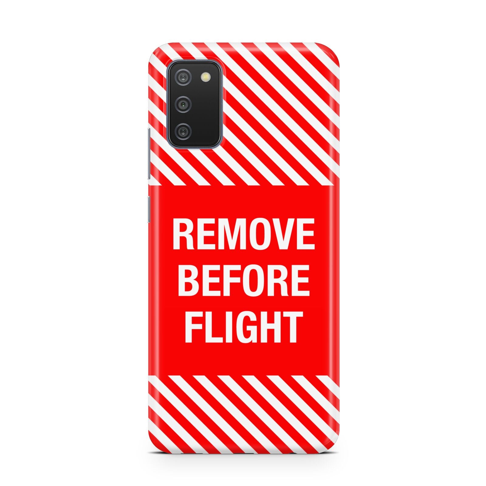 Remove Before Flight Samsung A02s Case