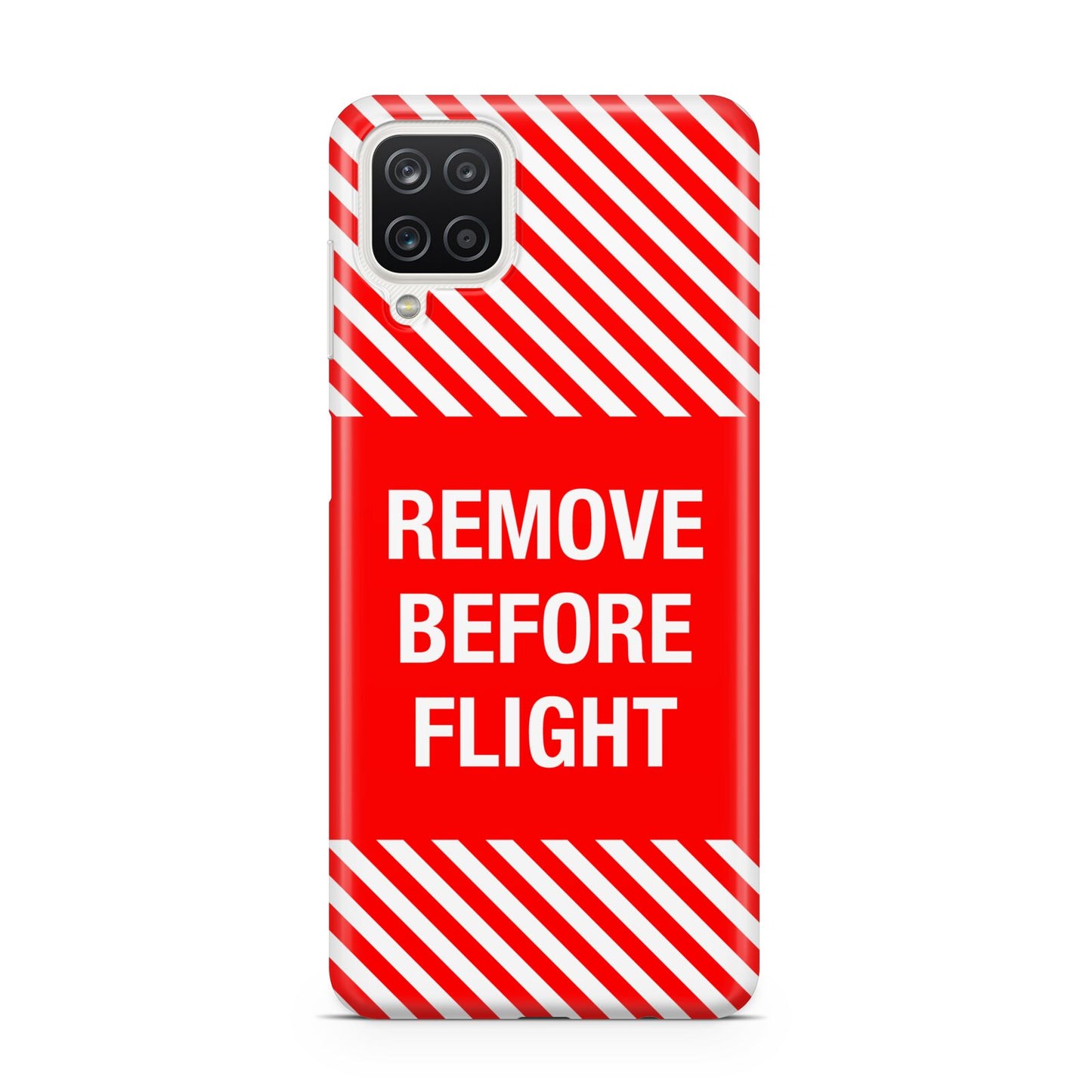 Remove Before Flight Samsung A12 Case