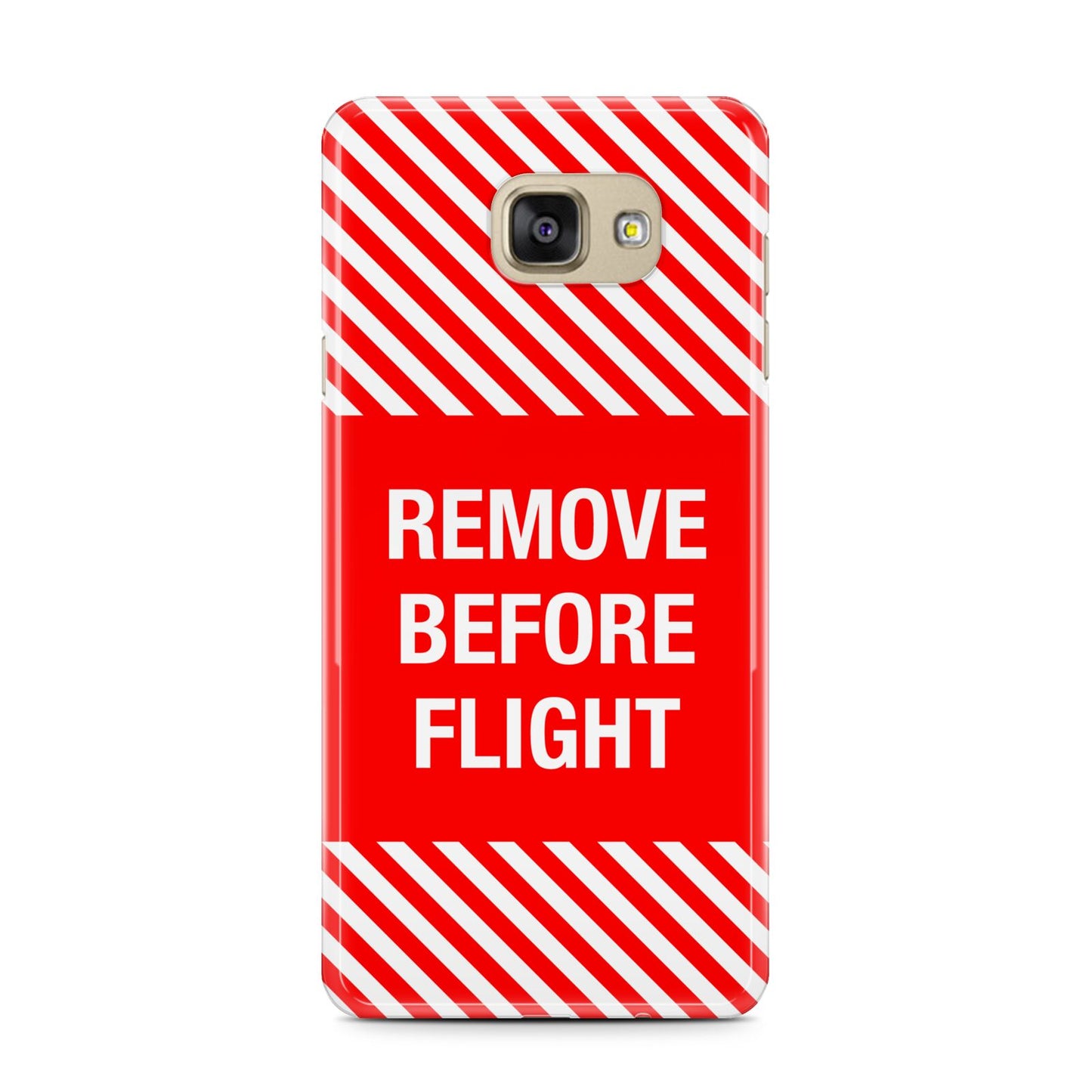 Remove Before Flight Samsung Galaxy A7 2016 Case on gold phone