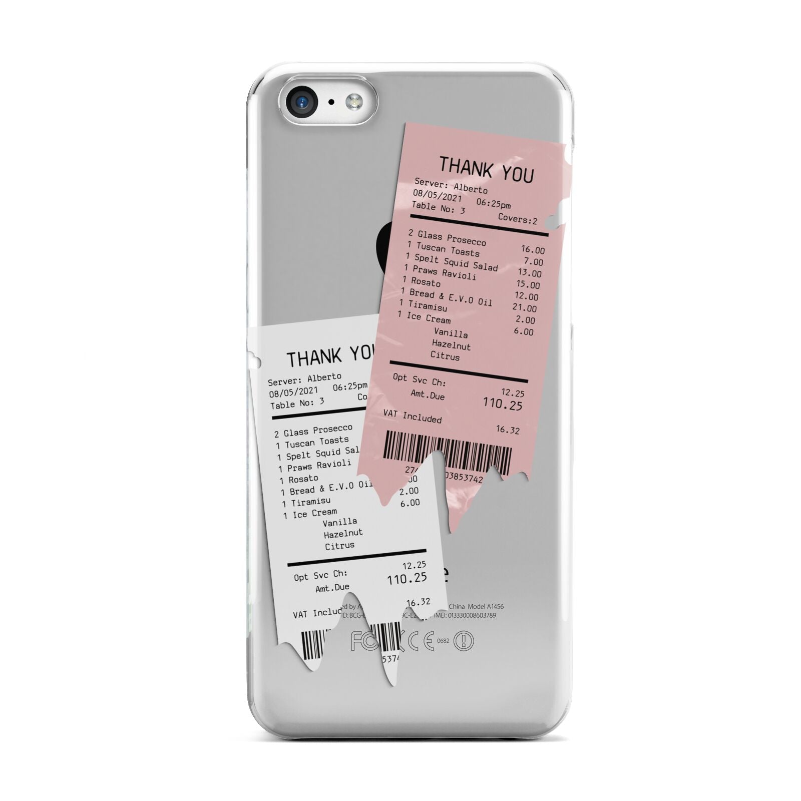 Restaurant Receipts Apple iPhone 5c Case