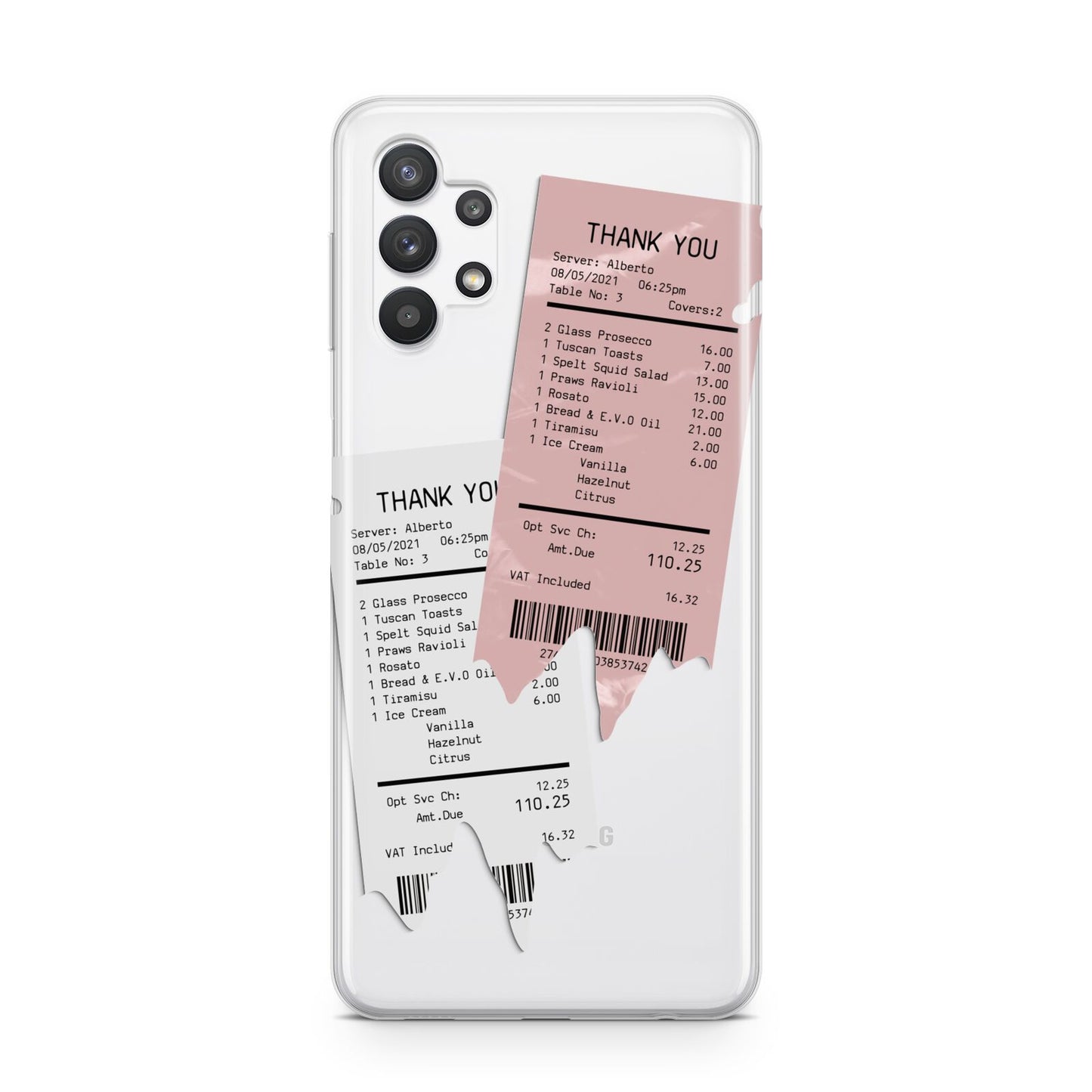 Restaurant Receipts Samsung A32 5G Case