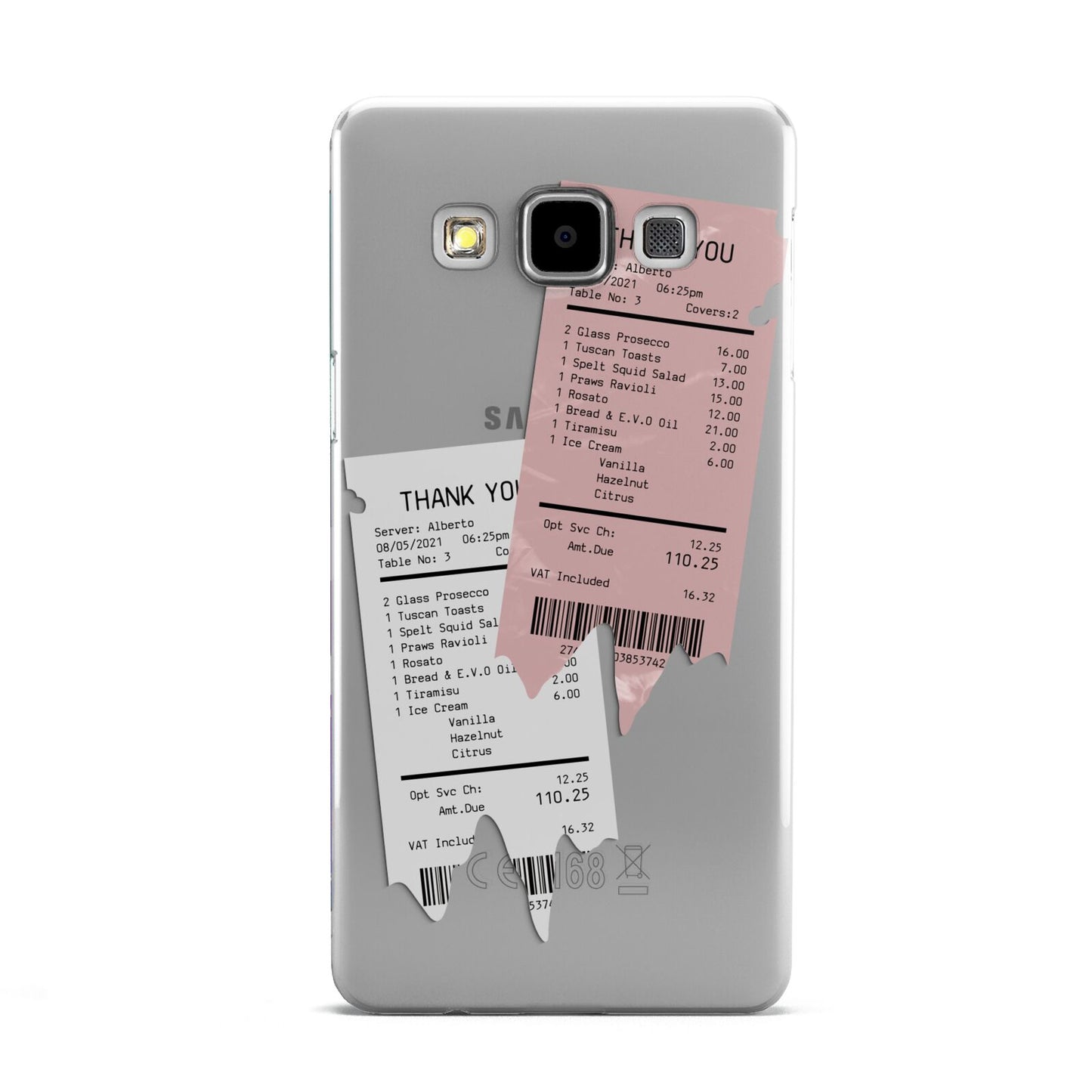 Restaurant Receipts Samsung Galaxy A5 Case