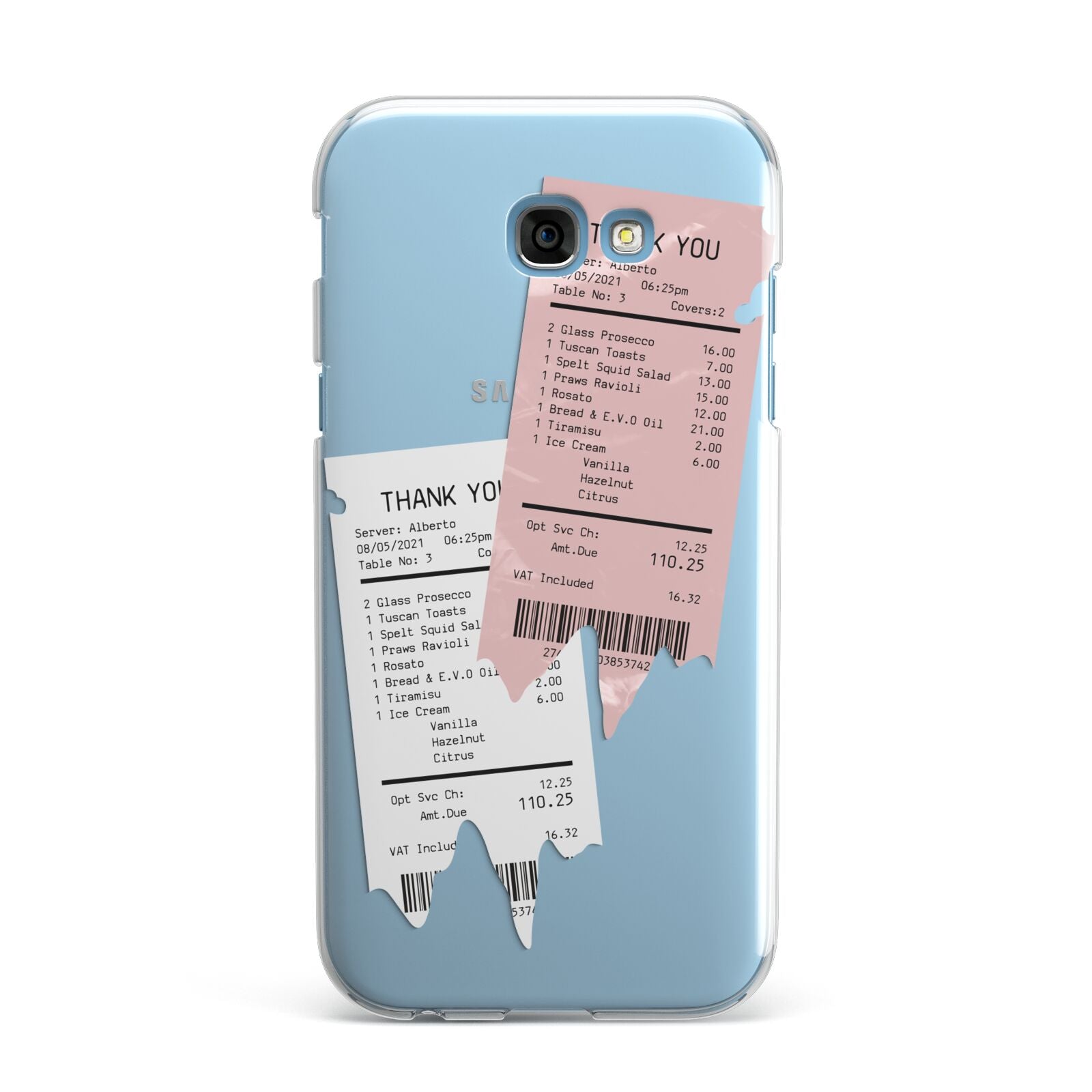 Restaurant Receipts Samsung Galaxy A7 2017 Case