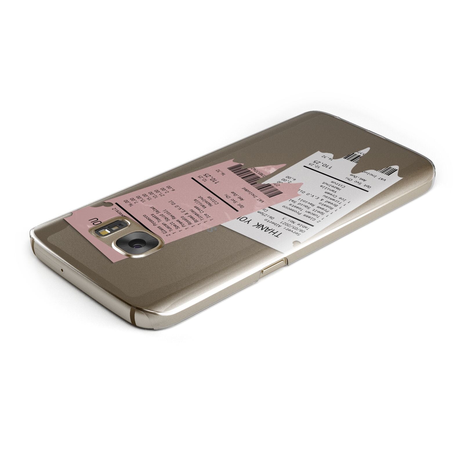 Restaurant Receipts Samsung Galaxy Case Top Cutout