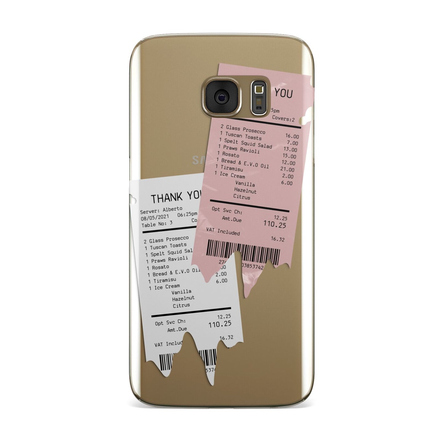 Restaurant Receipts Samsung Galaxy Case