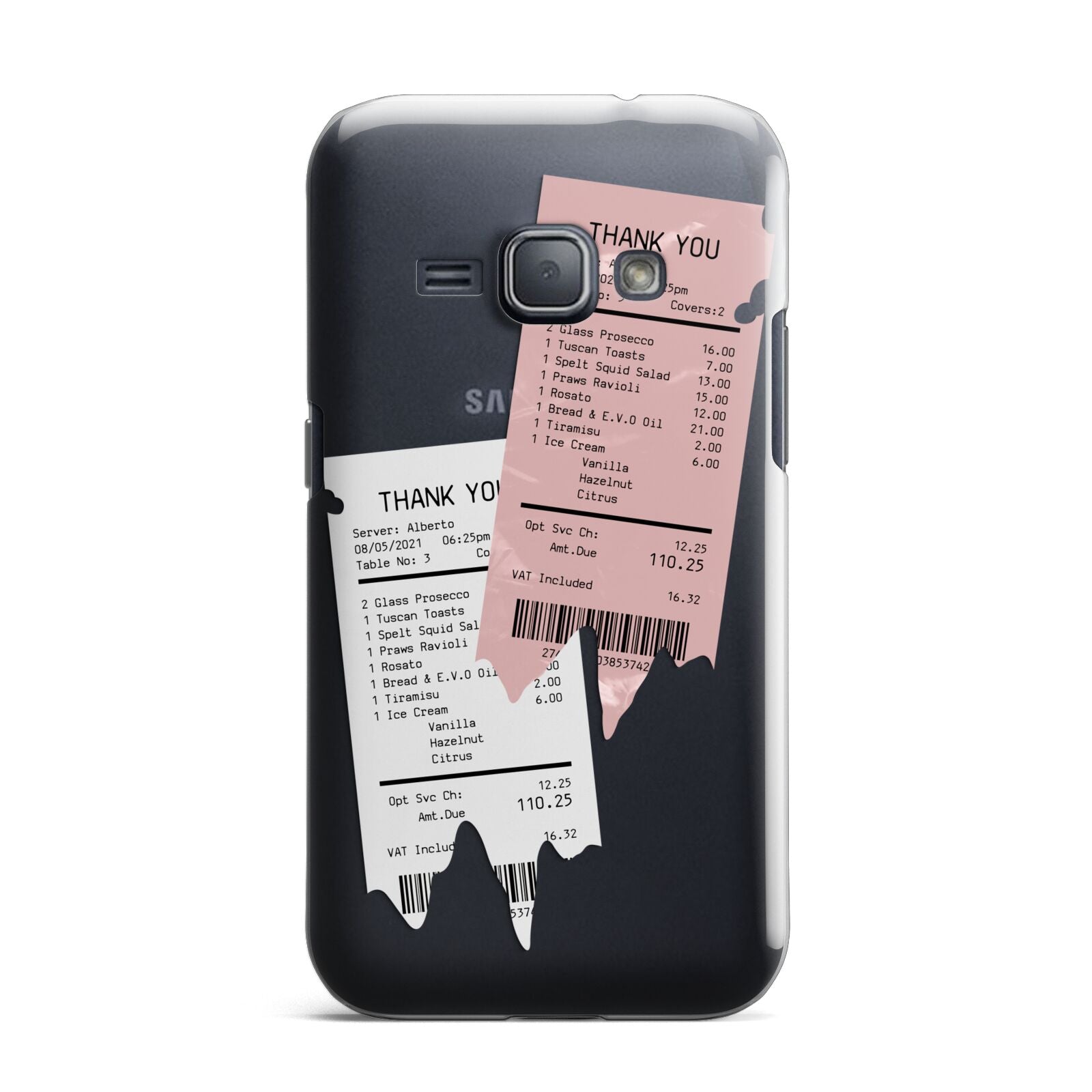 Restaurant Receipts Samsung Galaxy J1 2016 Case