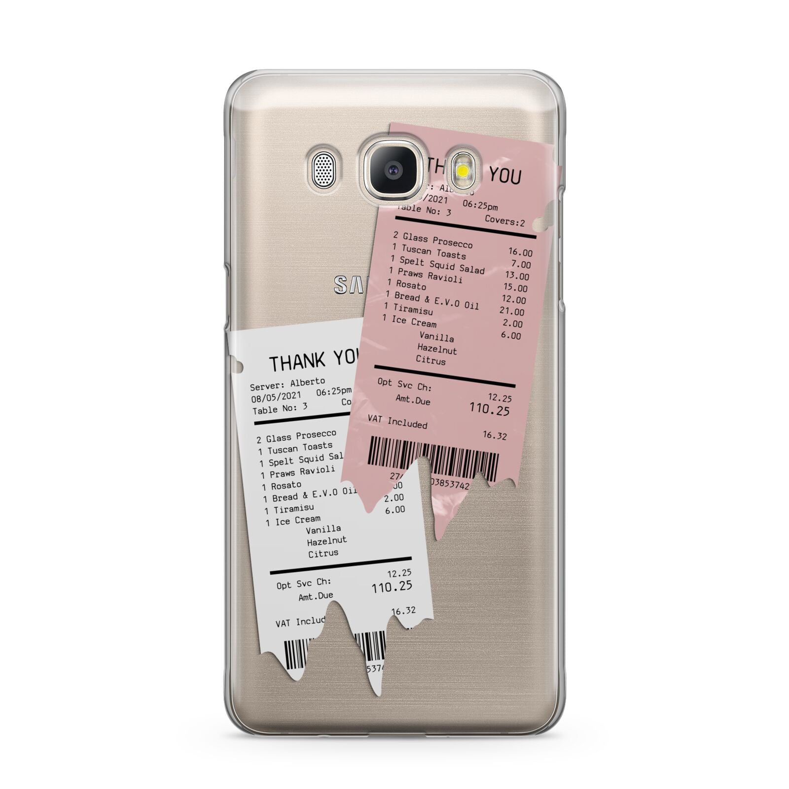 Restaurant Receipts Samsung Galaxy J5 2016 Case