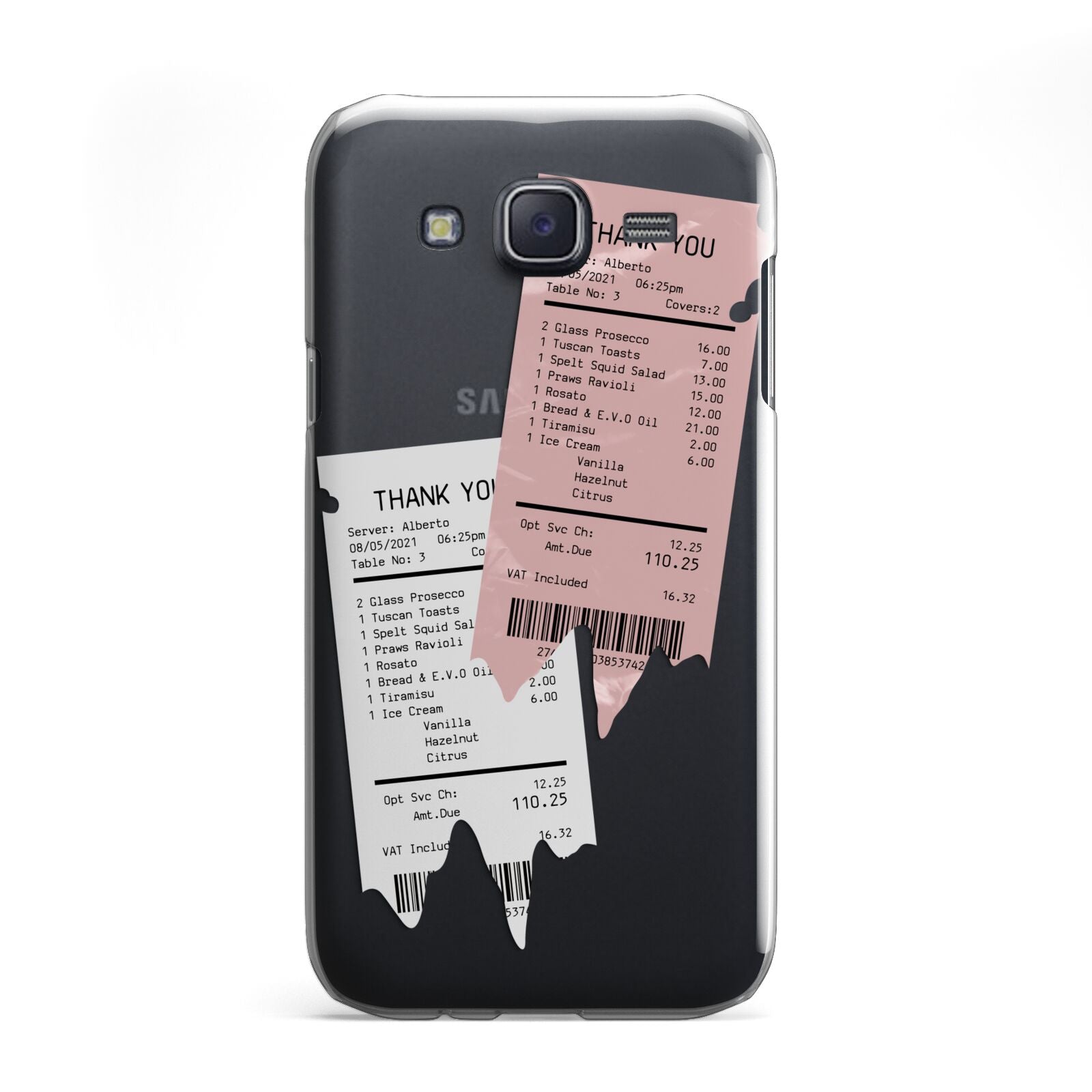 Restaurant Receipts Samsung Galaxy J5 Case