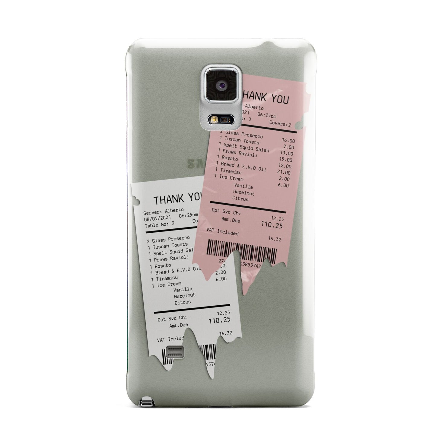 Restaurant Receipts Samsung Galaxy Note 4 Case