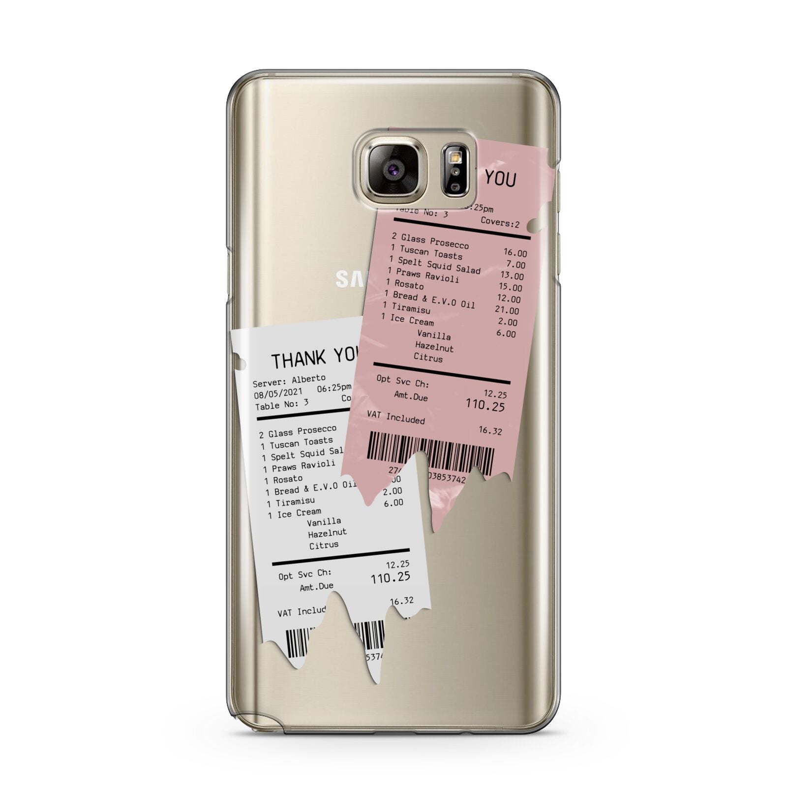 Restaurant Receipts Samsung Galaxy Note 5 Case