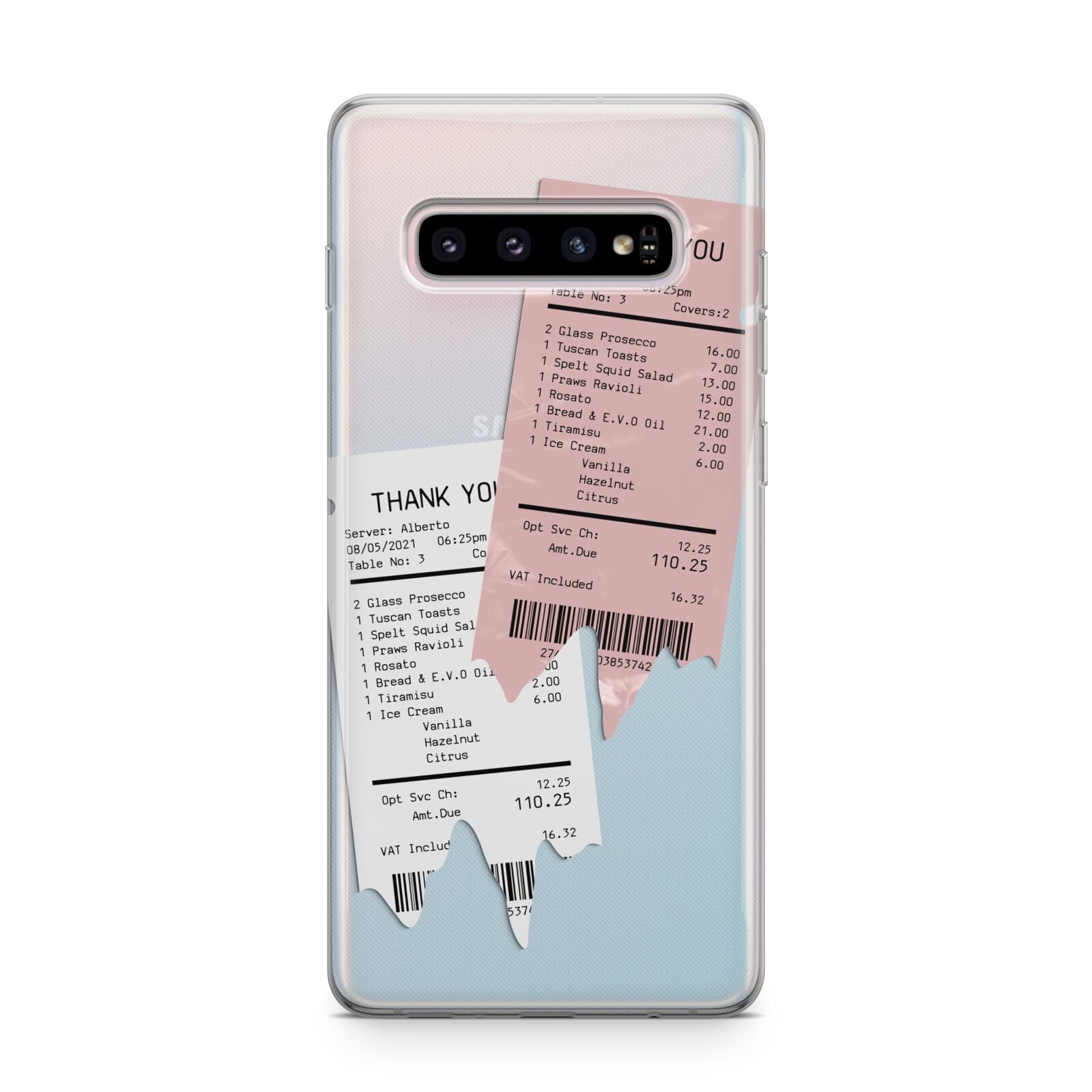 Restaurant Receipts Samsung Galaxy S10 Plus Case