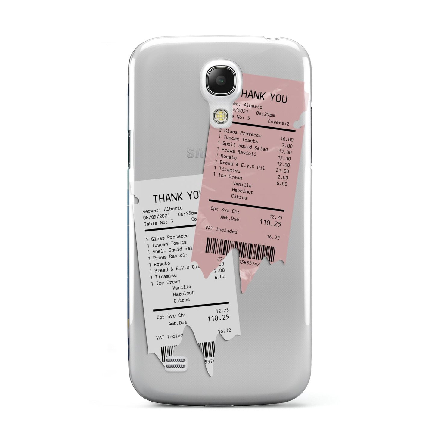 Restaurant Receipts Samsung Galaxy S4 Mini Case