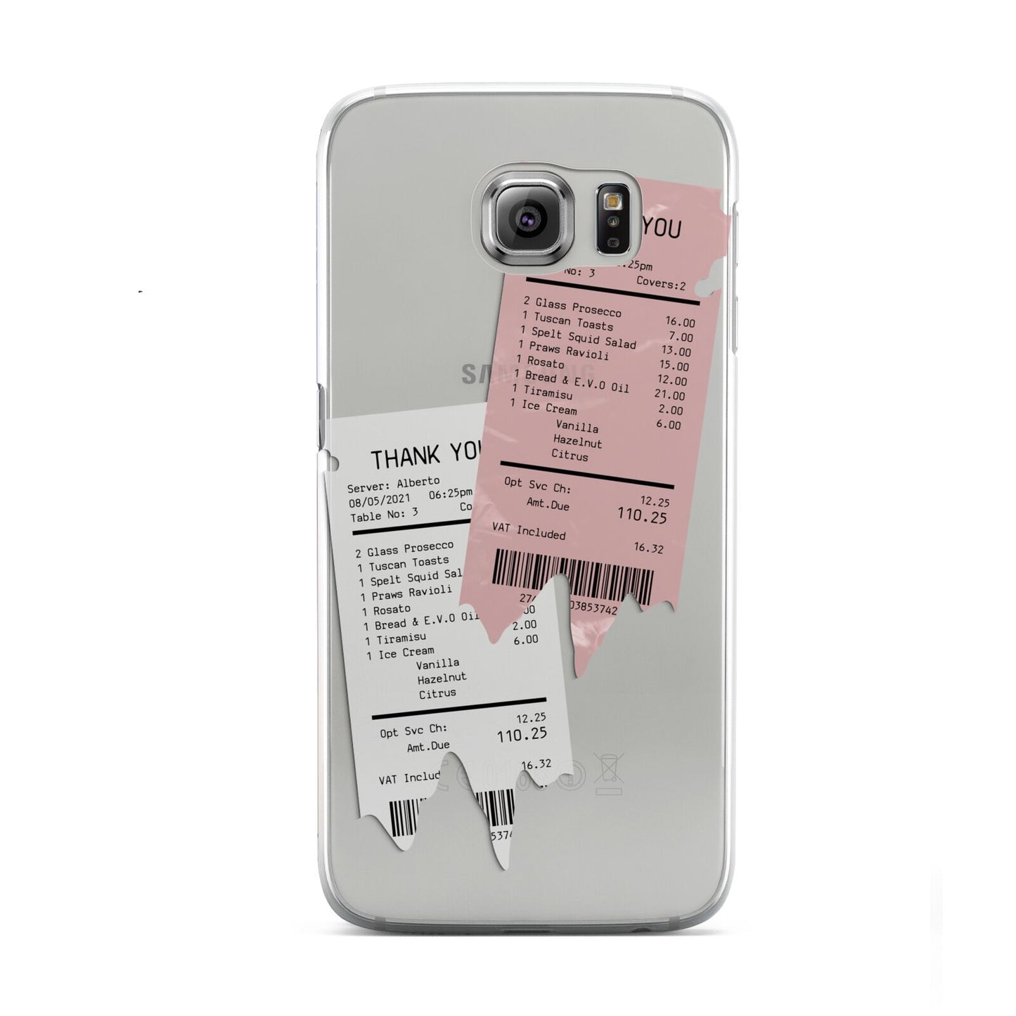 Restaurant Receipts Samsung Galaxy S6 Case