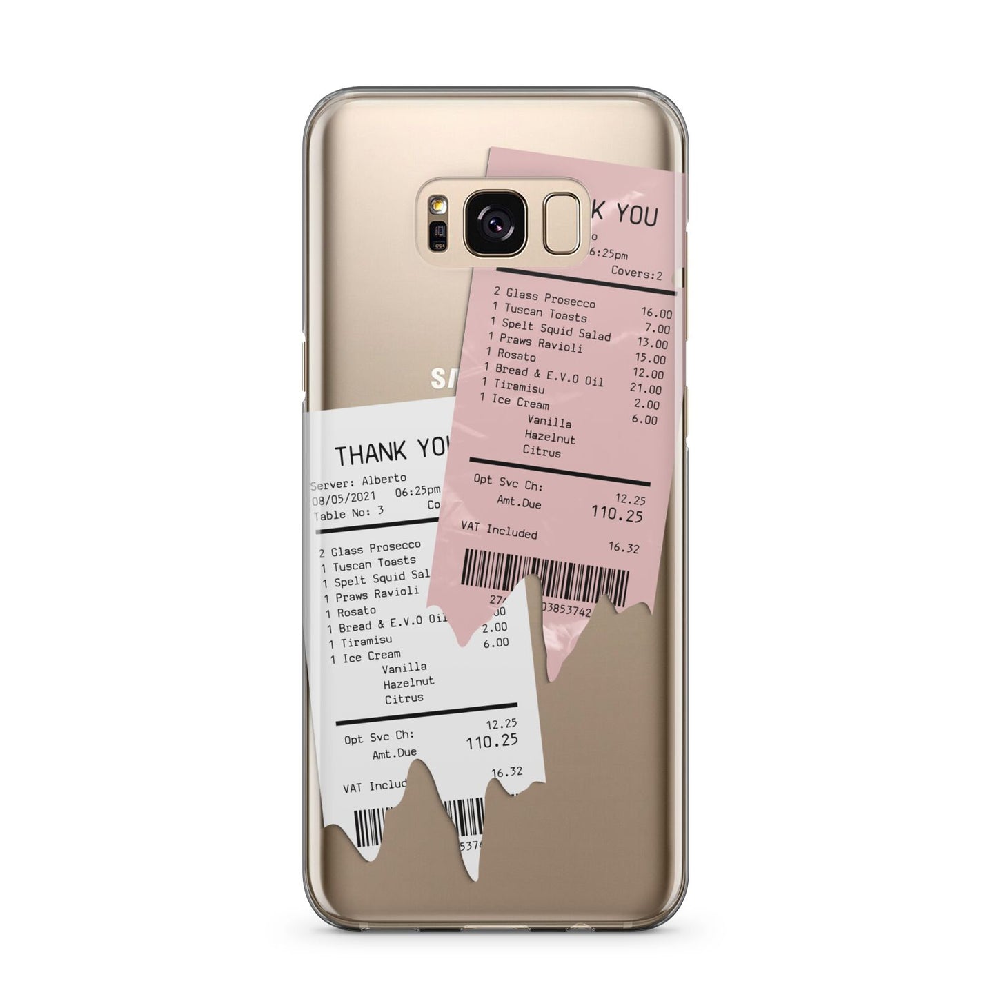 Restaurant Receipts Samsung Galaxy S8 Plus Case