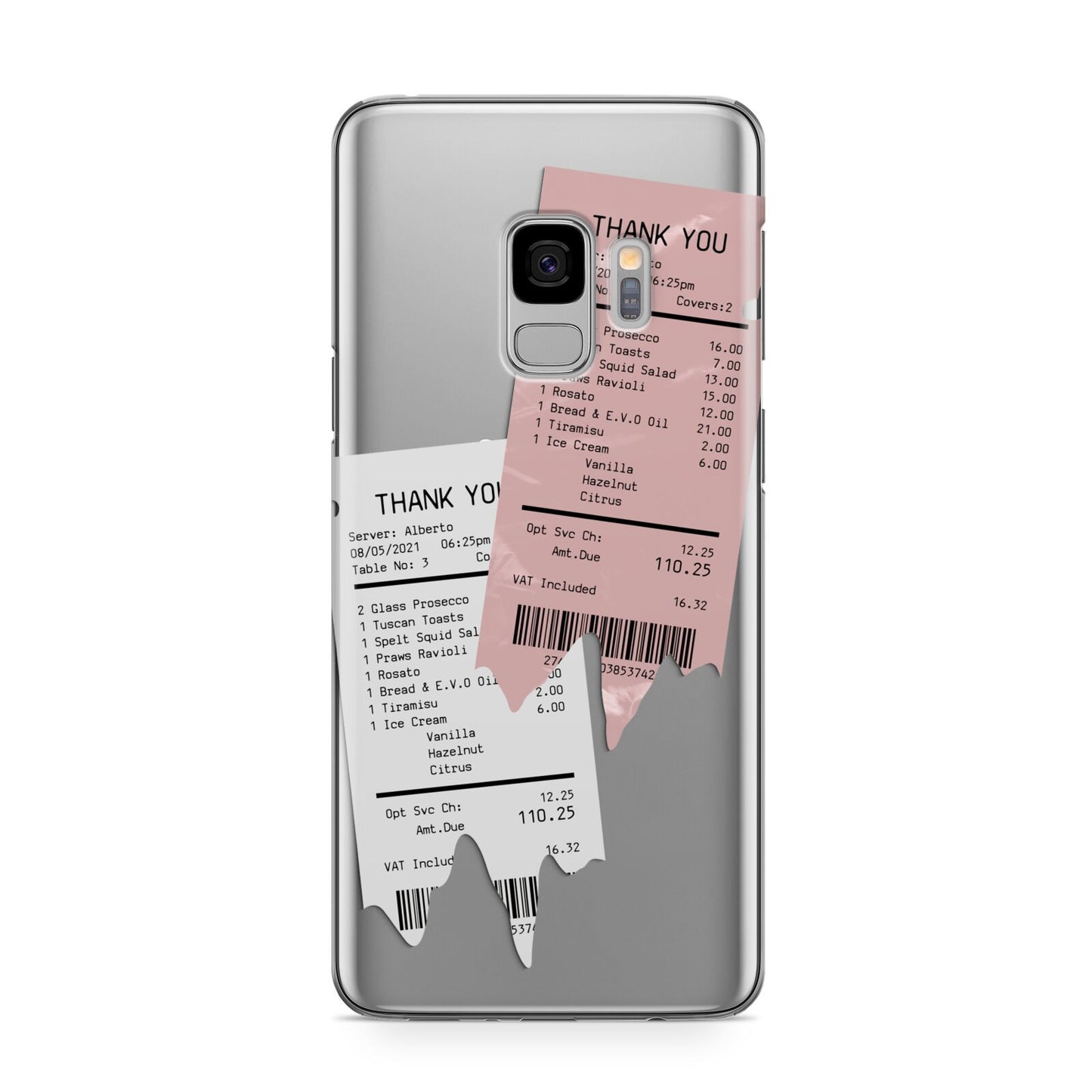 Restaurant Receipts Samsung Galaxy S9 Case