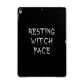 Resting Witch Face Apple iPad Grey Case