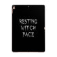 Resting Witch Face Apple iPad Rose Gold Case