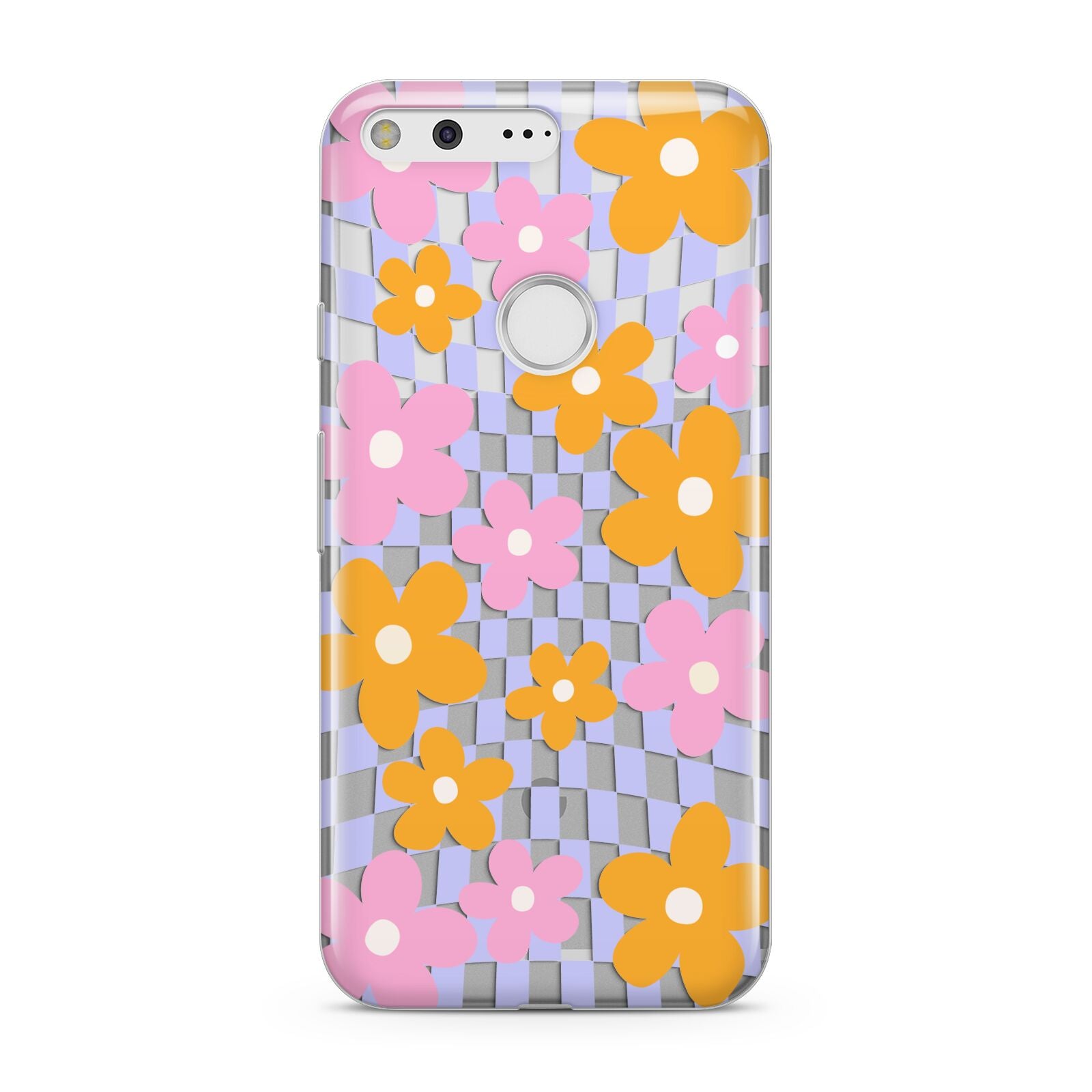 Retro Check Floral Google Pixel Case