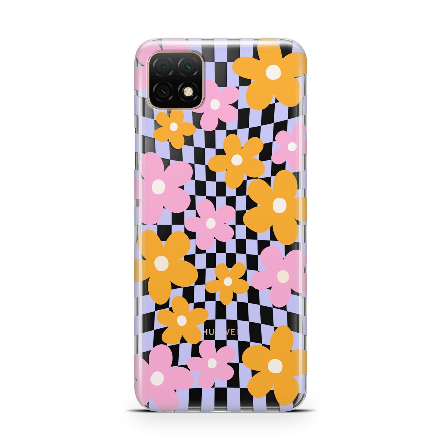 Retro Check Floral Huawei Enjoy 20 Phone Case