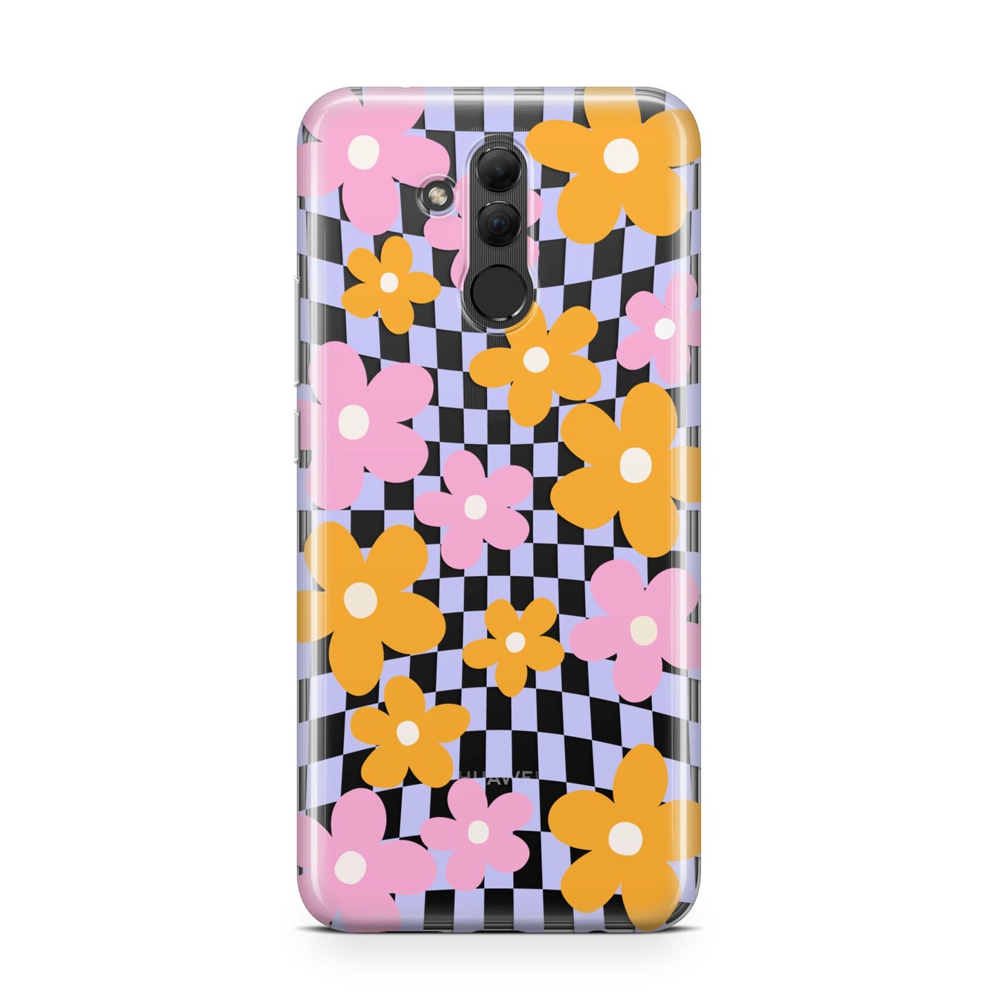 Retro Check Floral Huawei Mate 20 Lite