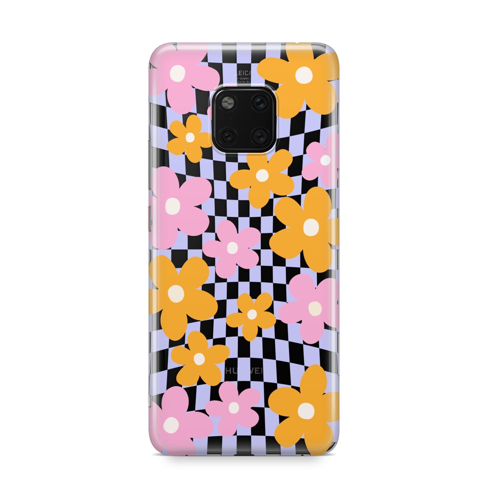 Retro Check Floral Huawei Mate 20 Pro Phone Case