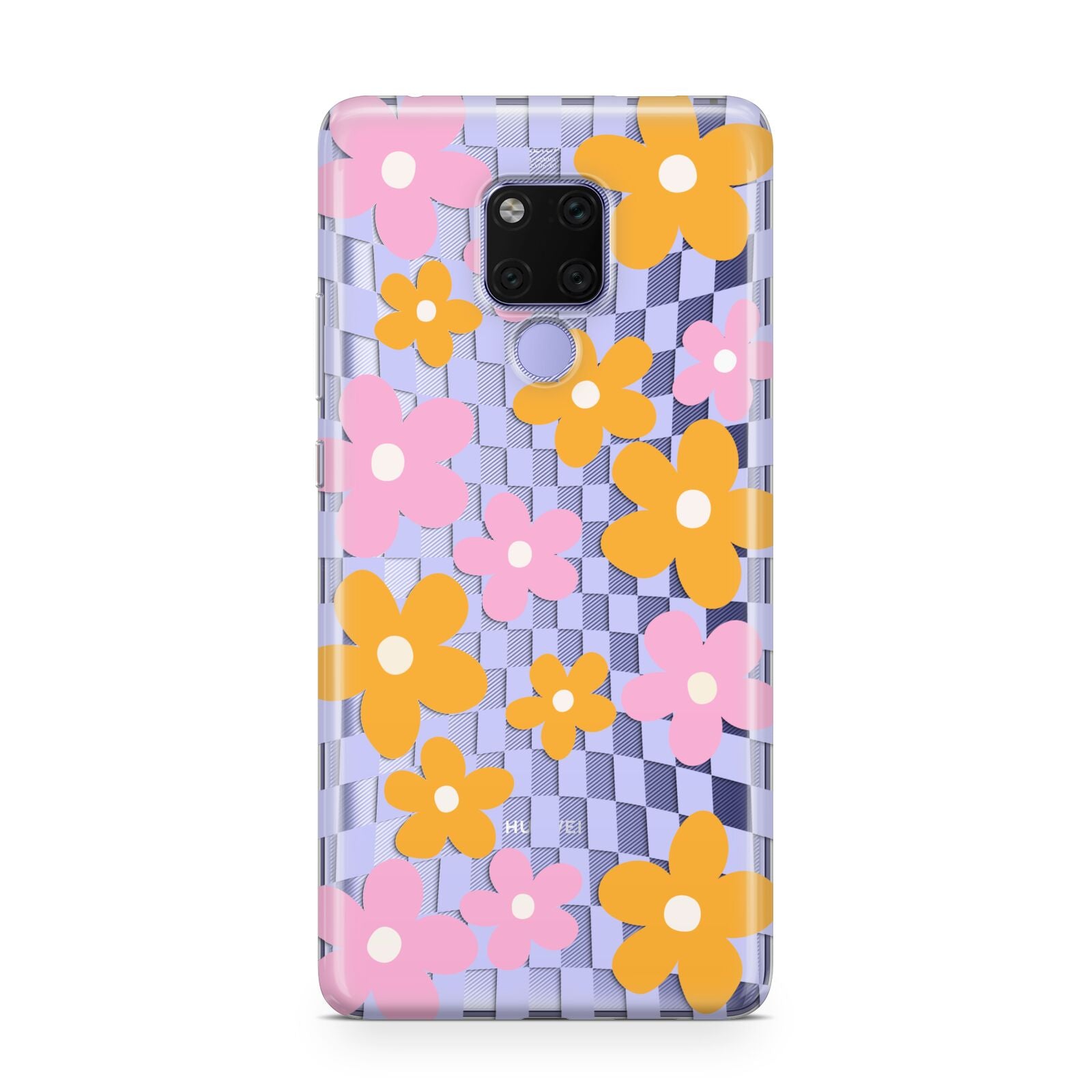 Retro Check Floral Huawei Mate 20X Phone Case