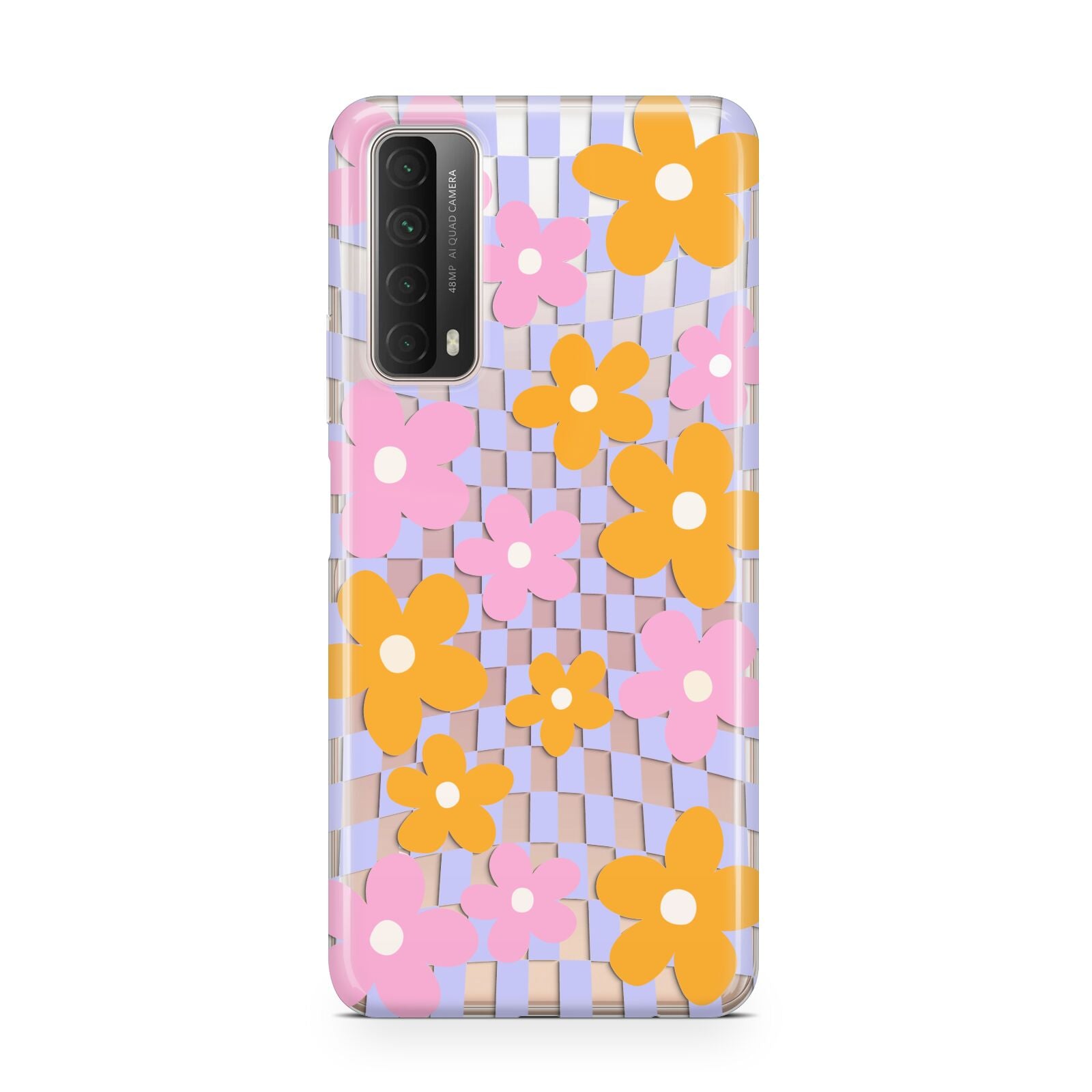 Retro Check Floral Huawei P Smart 2021