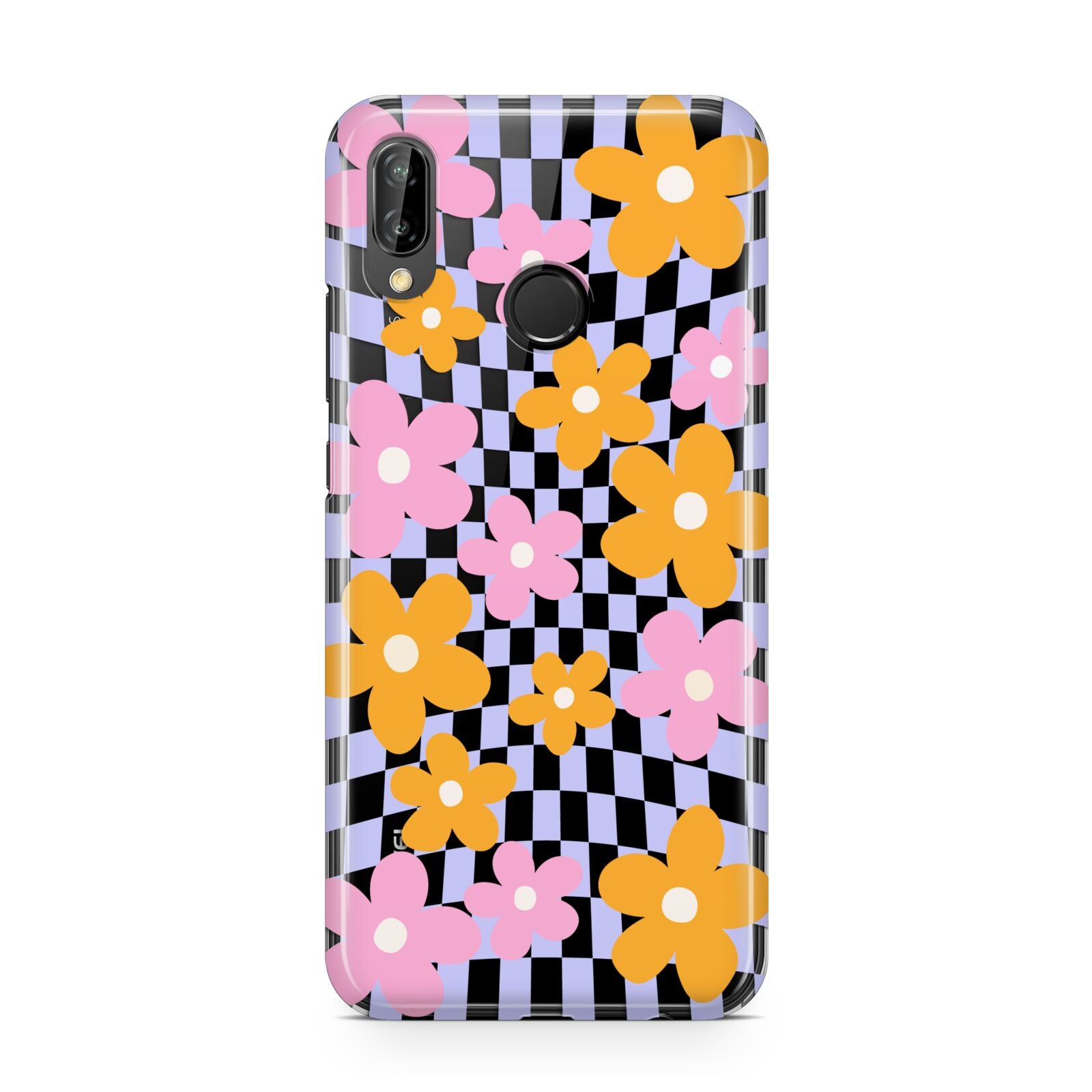 Retro Check Floral Huawei P20 Lite Phone Case