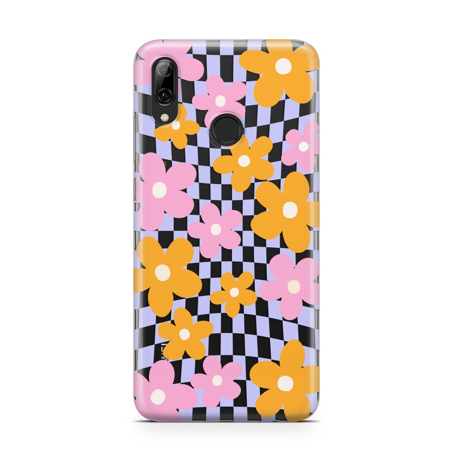 Retro Check Floral Huawei Y7 2019