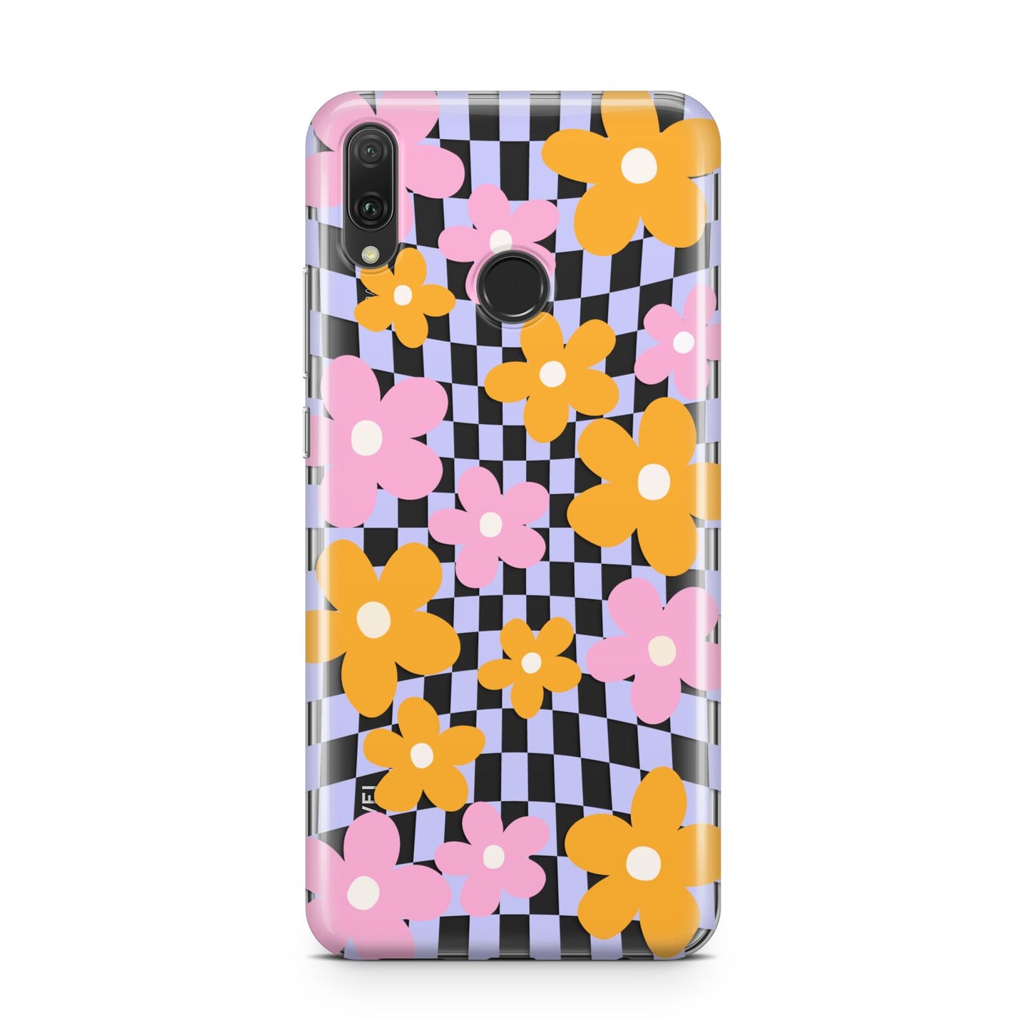 Retro Check Floral Huawei Y9 2019