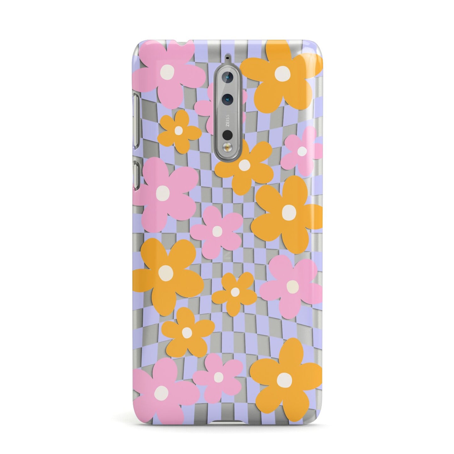 Retro Check Floral Nokia Case