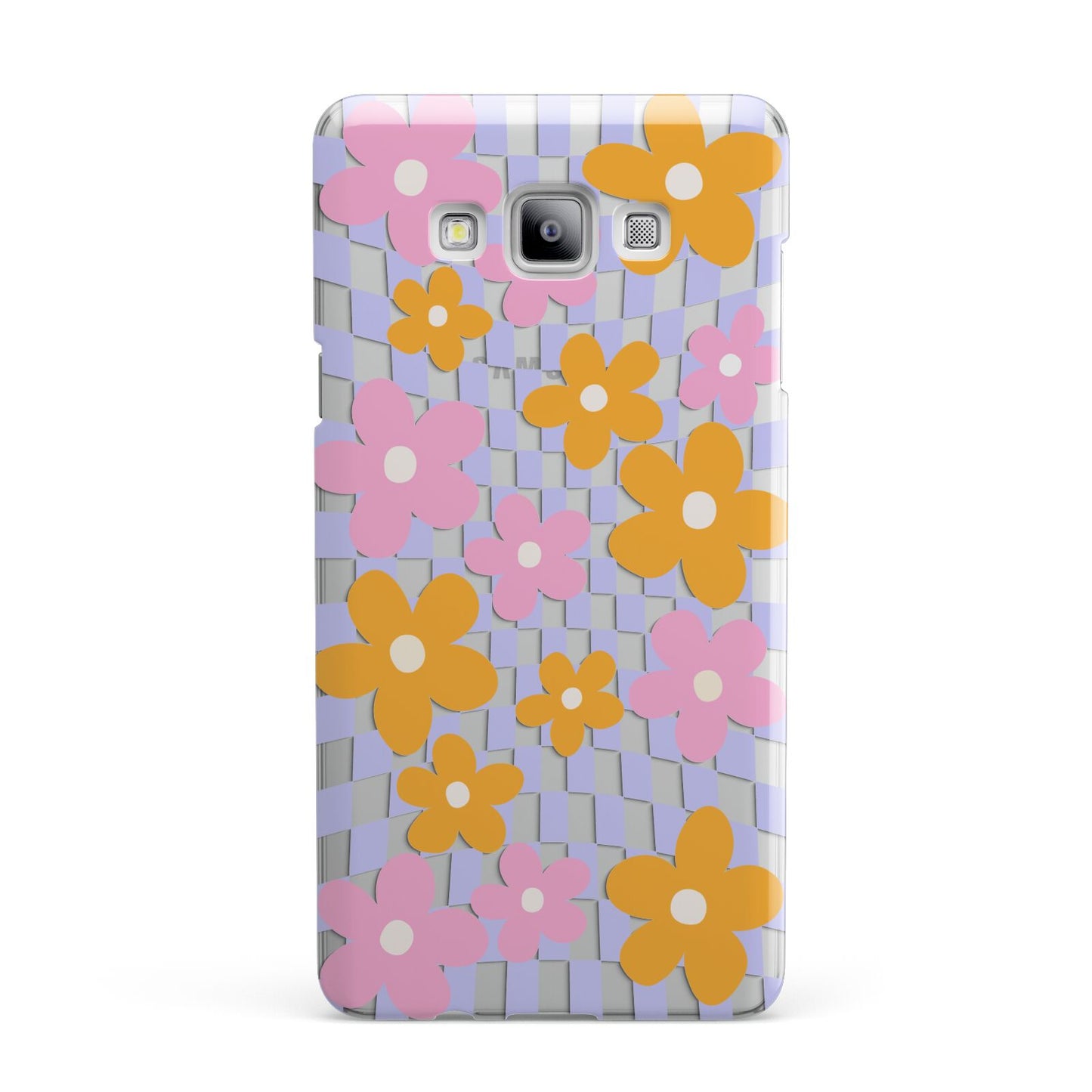 Retro Check Floral Samsung Galaxy A7 2015 Case