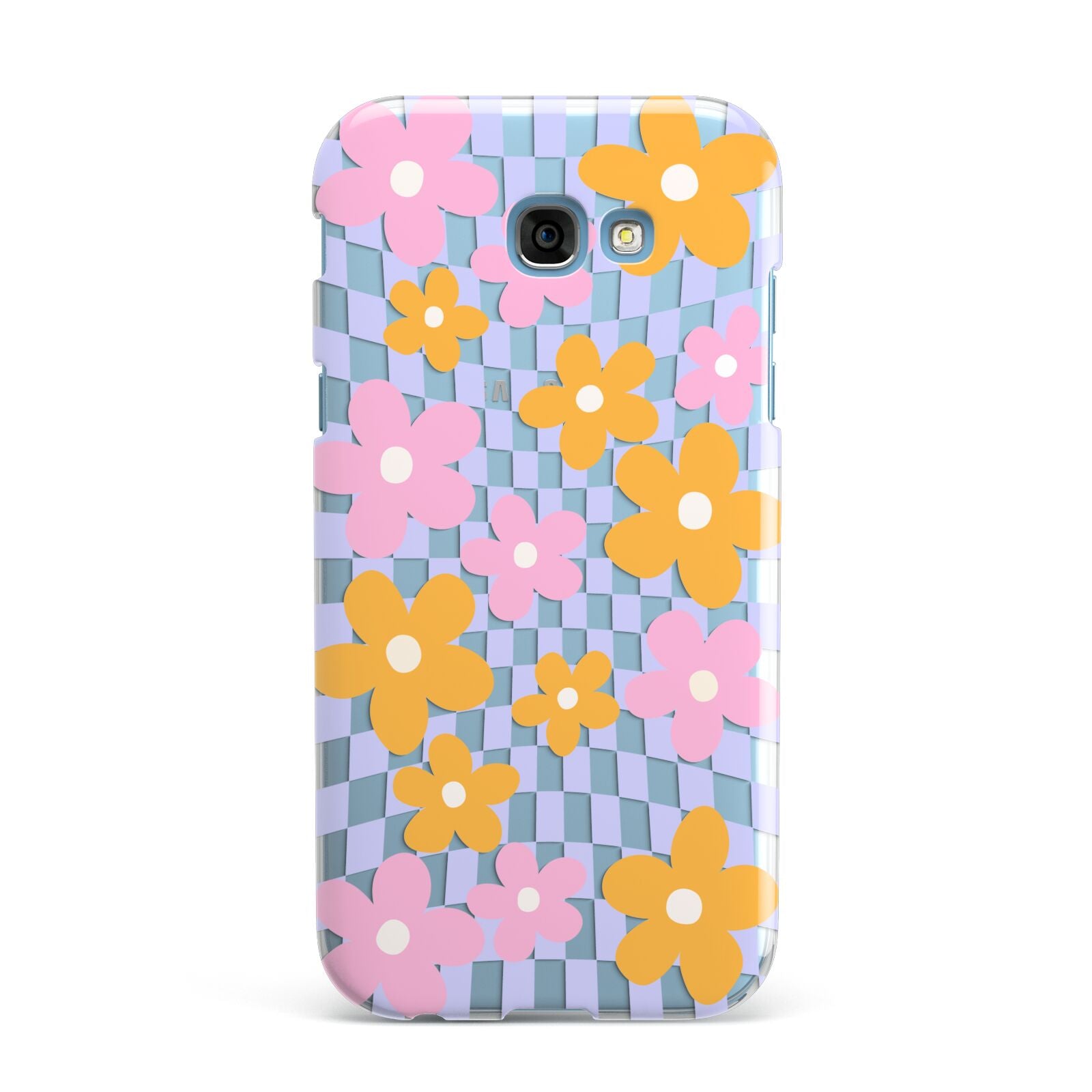 Retro Check Floral Samsung Galaxy A7 2017 Case