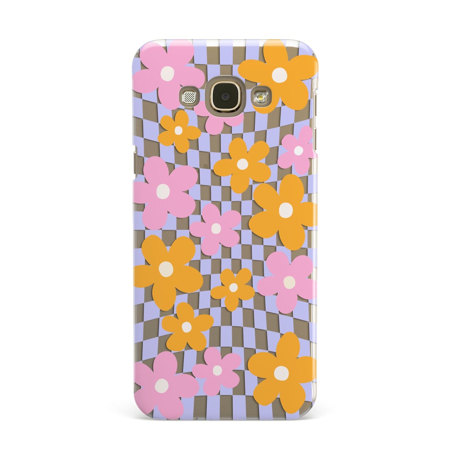 Retro Check Floral Samsung Galaxy A8 Case