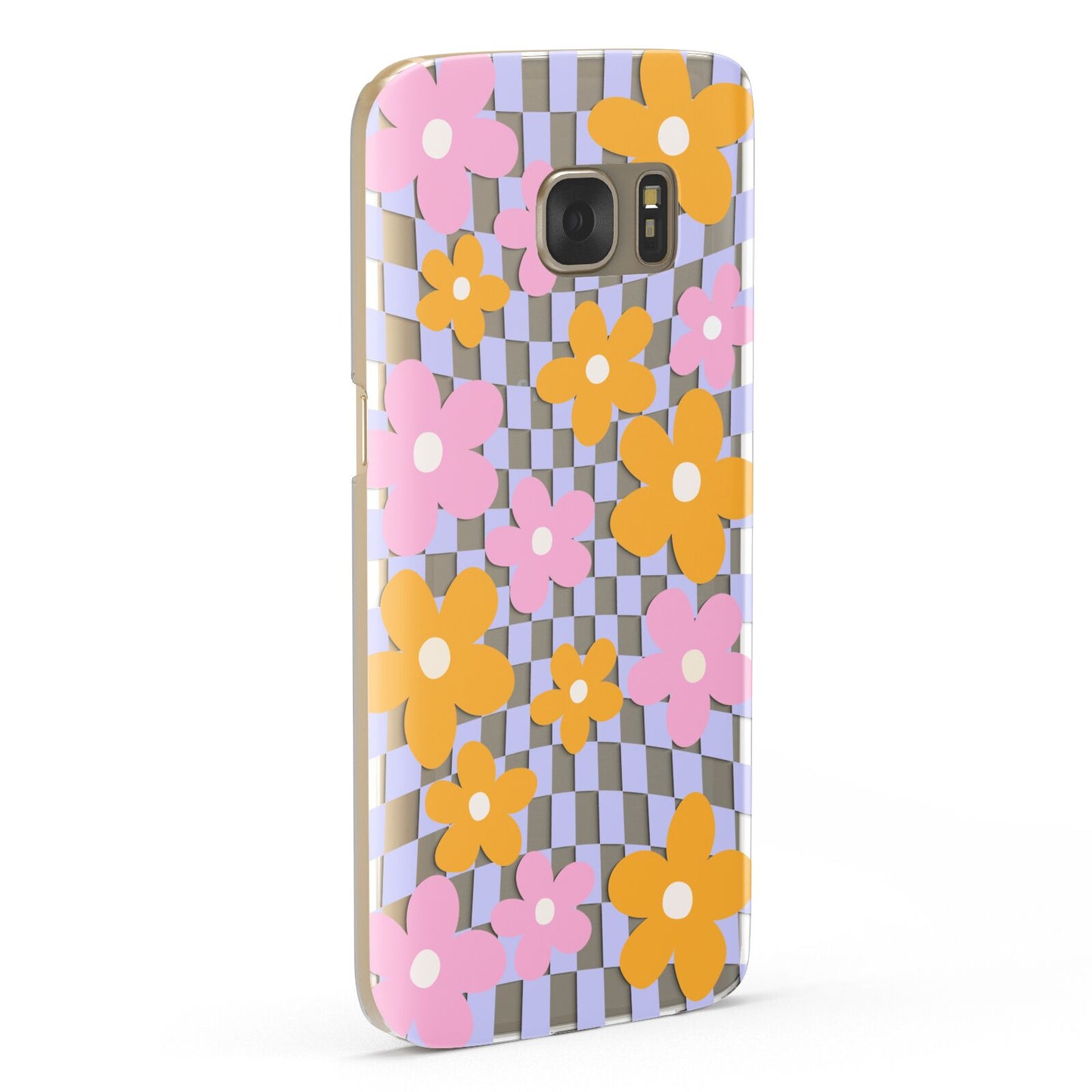 Retro Check Floral Samsung Galaxy Case Fourty Five Degrees