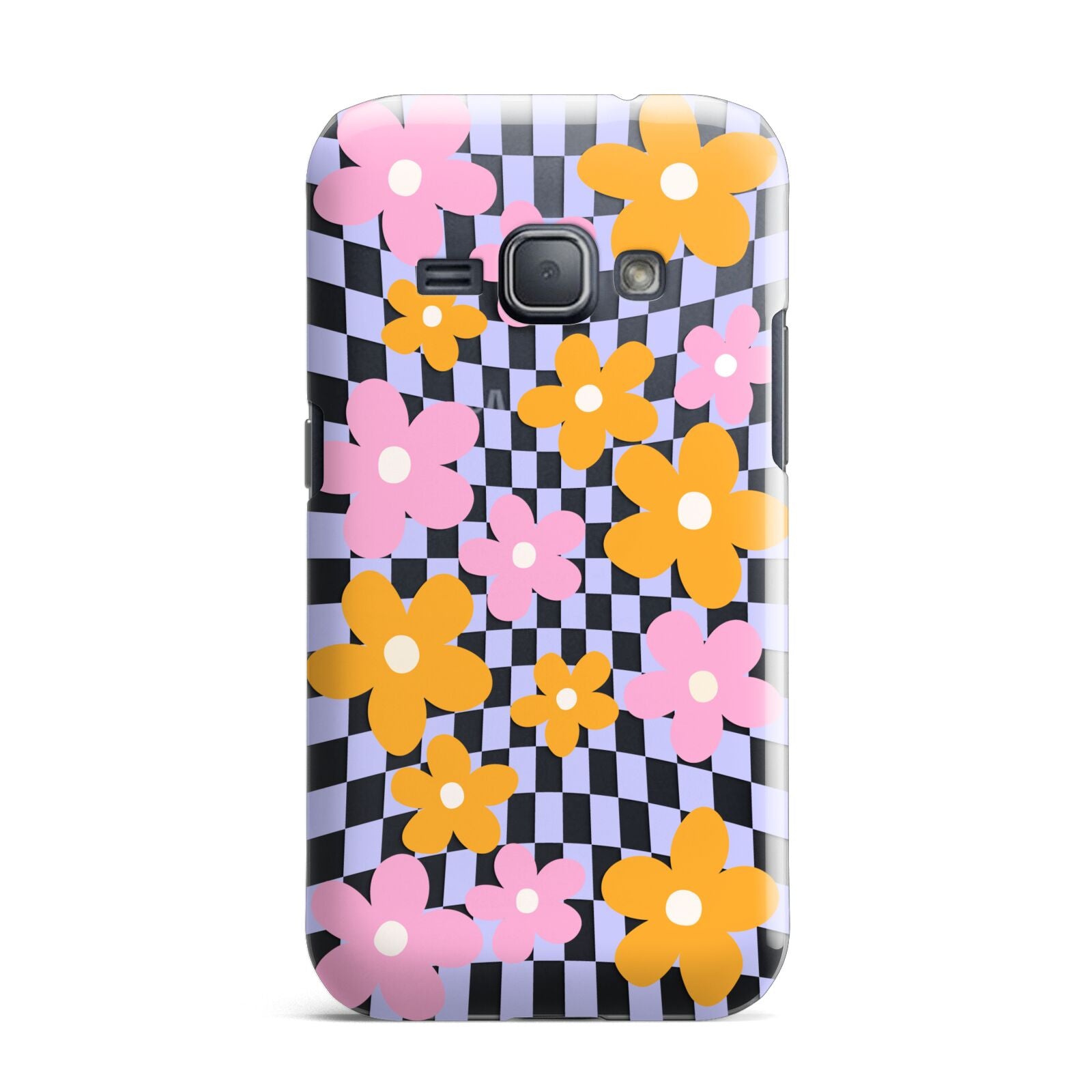 Retro Check Floral Samsung Galaxy J1 2016 Case