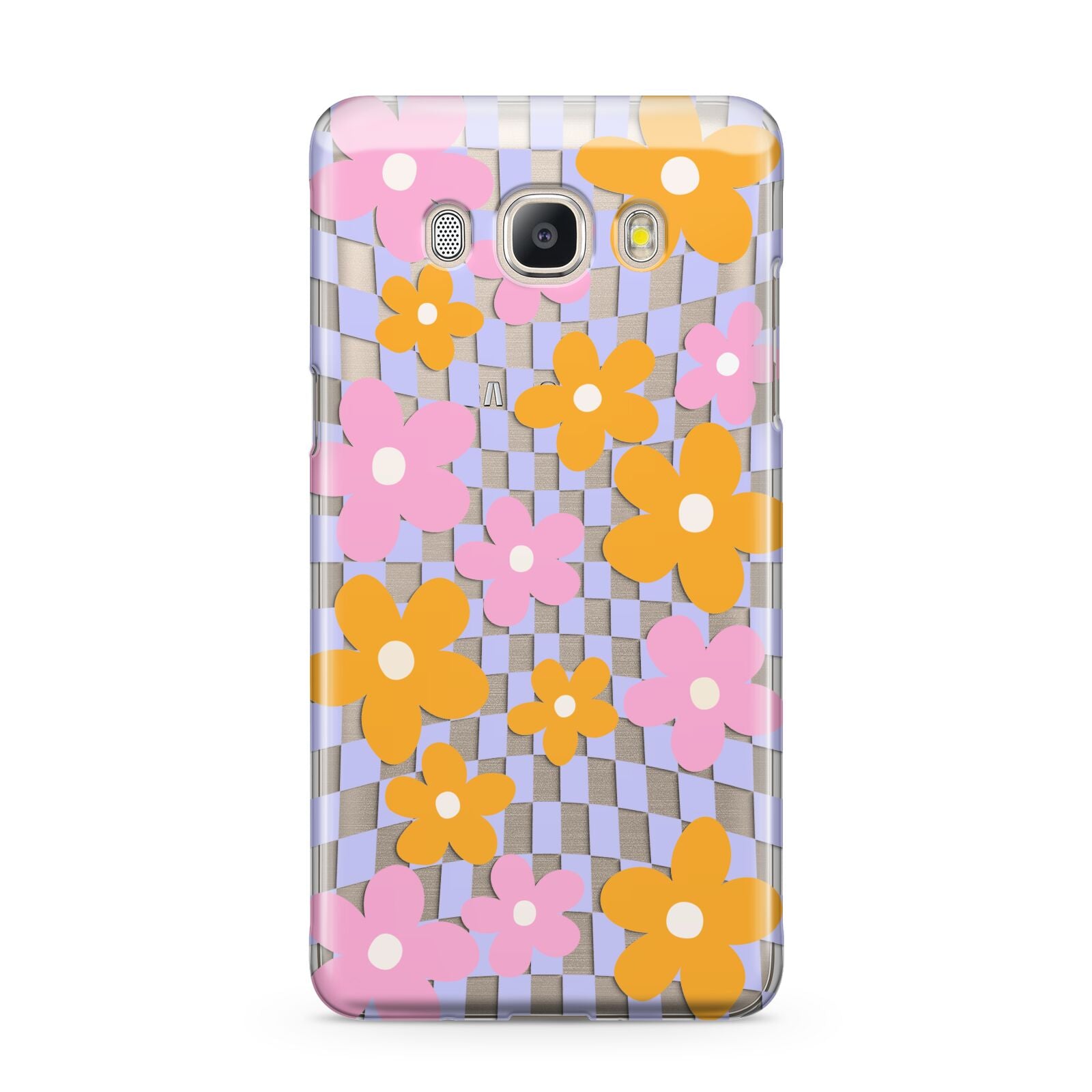 Retro Check Floral Samsung Galaxy J5 2016 Case