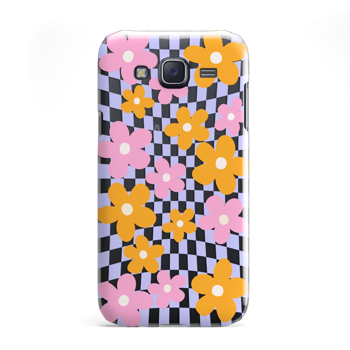 Retro Check Floral Samsung Galaxy J5 Case