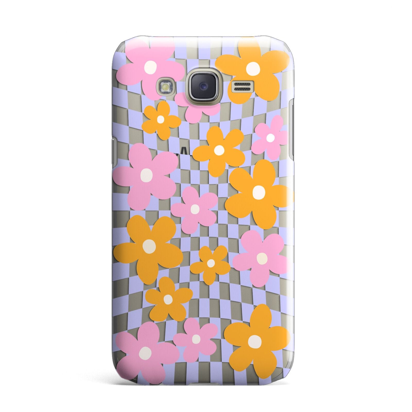 Retro Check Floral Samsung Galaxy J7 Case