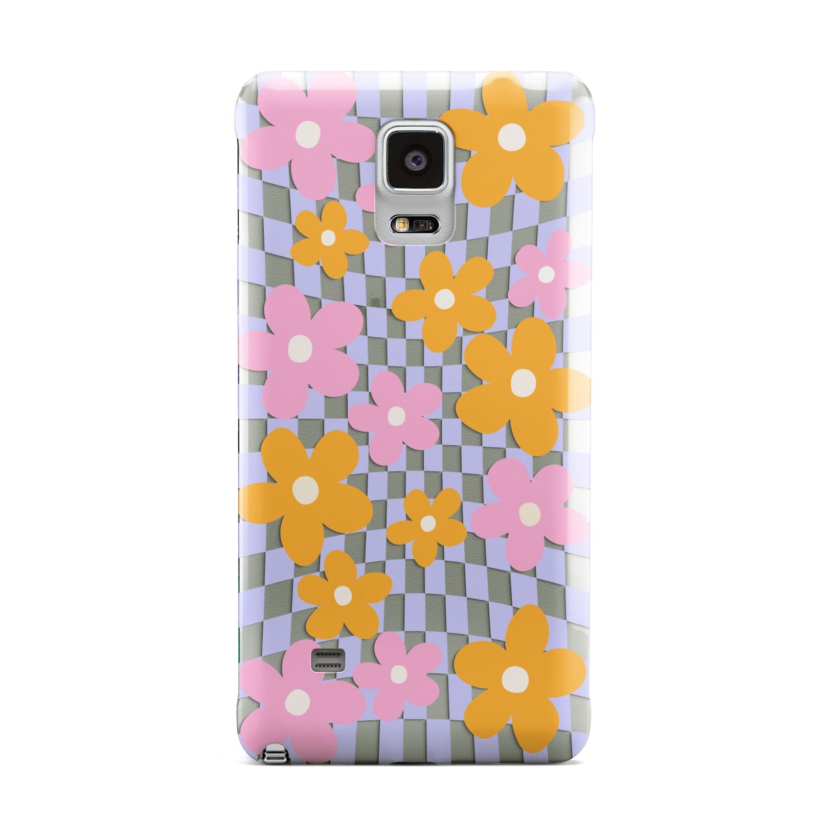 Retro Check Floral Samsung Galaxy Note 4 Case