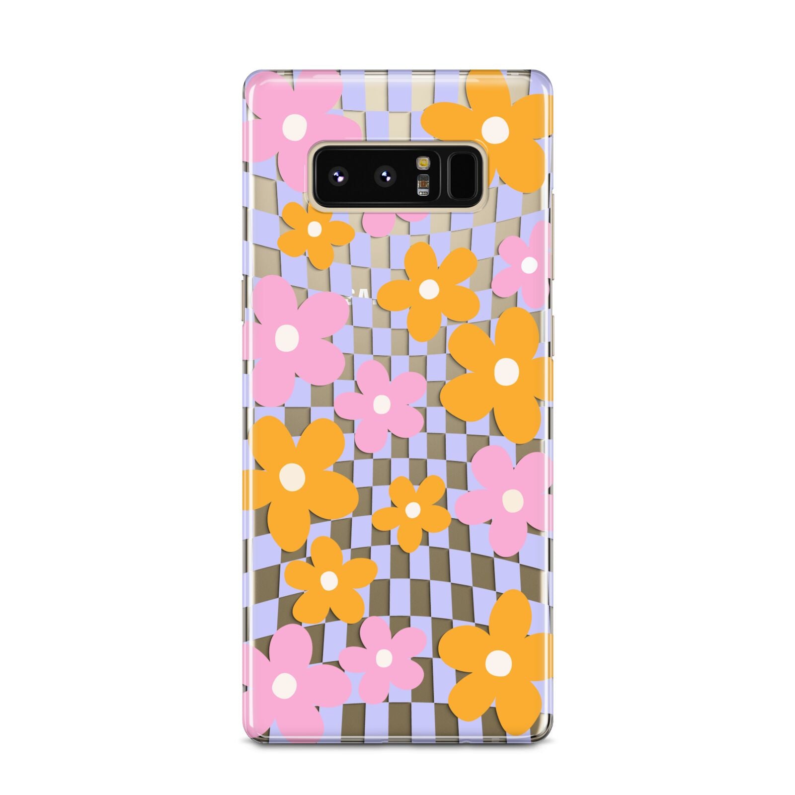 Retro Check Floral Samsung Galaxy Note 8 Case